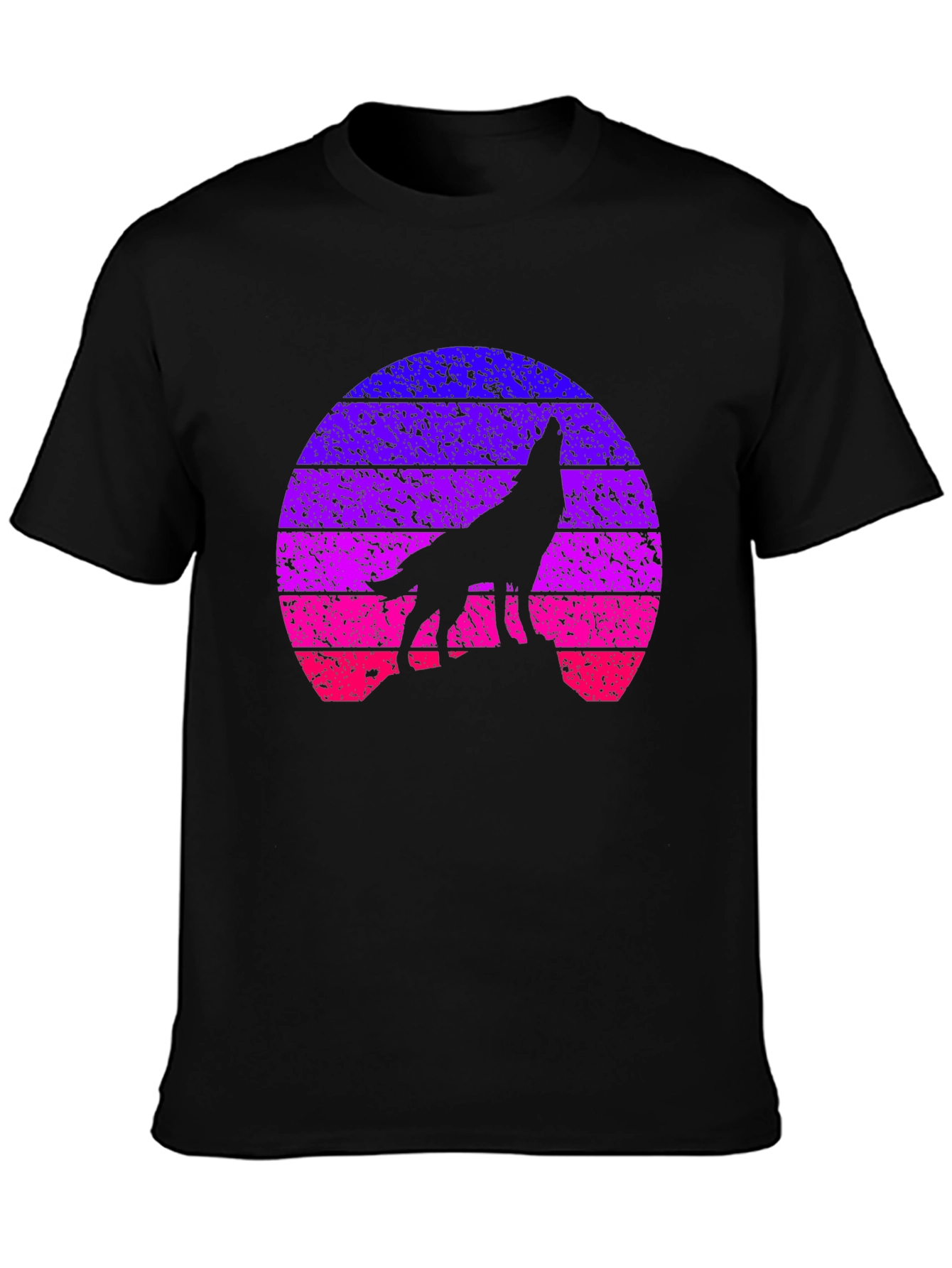 Retro Wolf Sunset T-Shirt