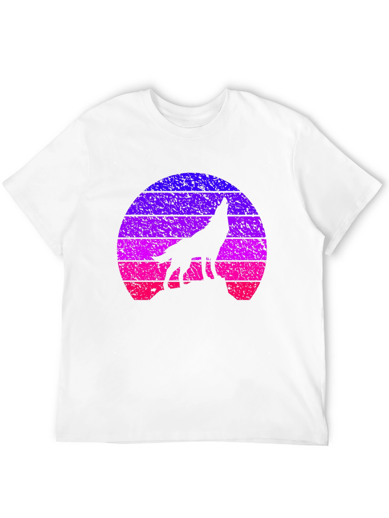 Retro Wolf Sunset T-Shirt