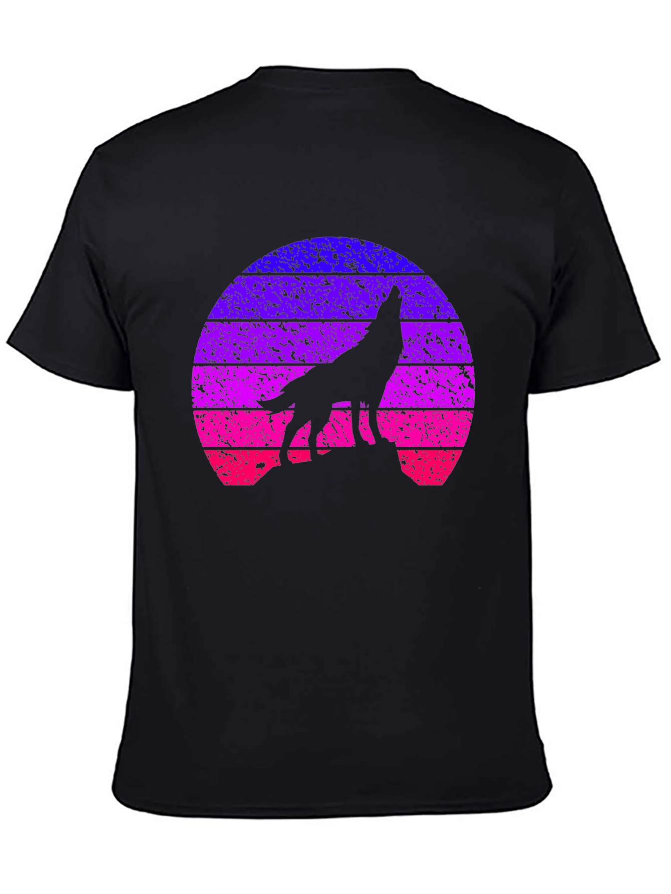 Retro Wolf Sunset T-Shirt