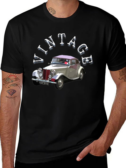 Vintage Car Graphic T-Shirt | Cool Design Tee