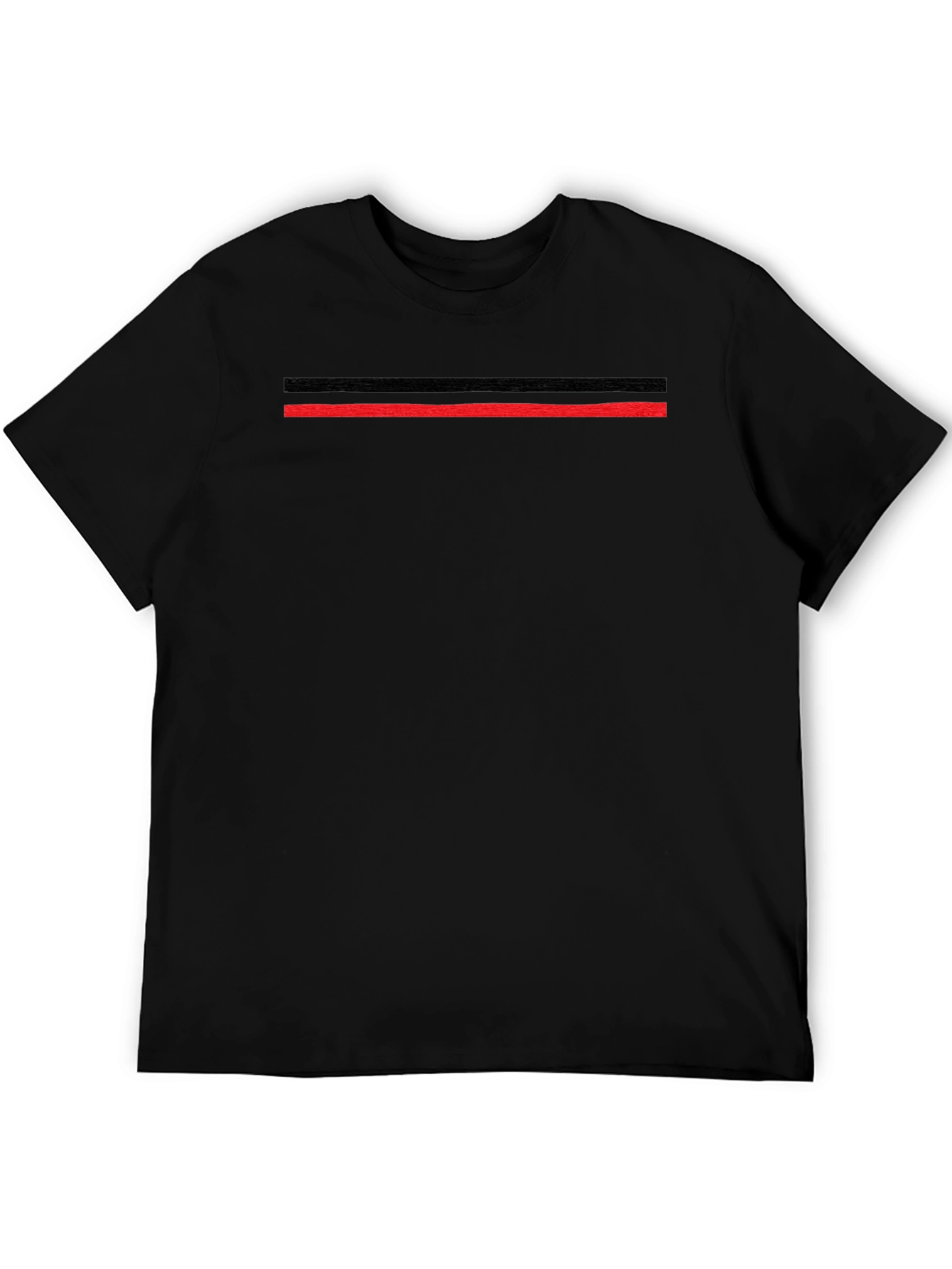 Modern Striped Black T-Shirt