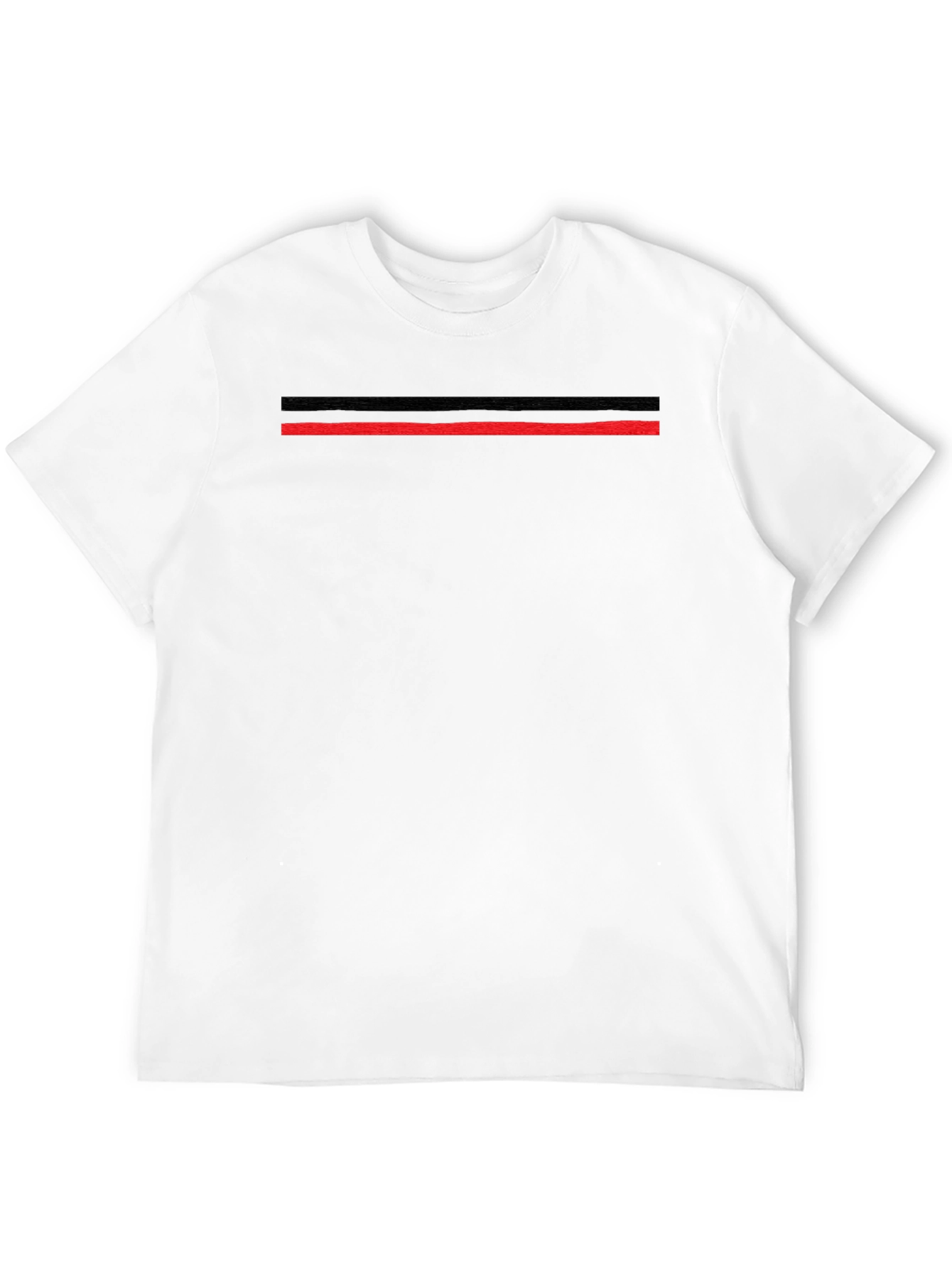 Modern Striped Black T-Shirt