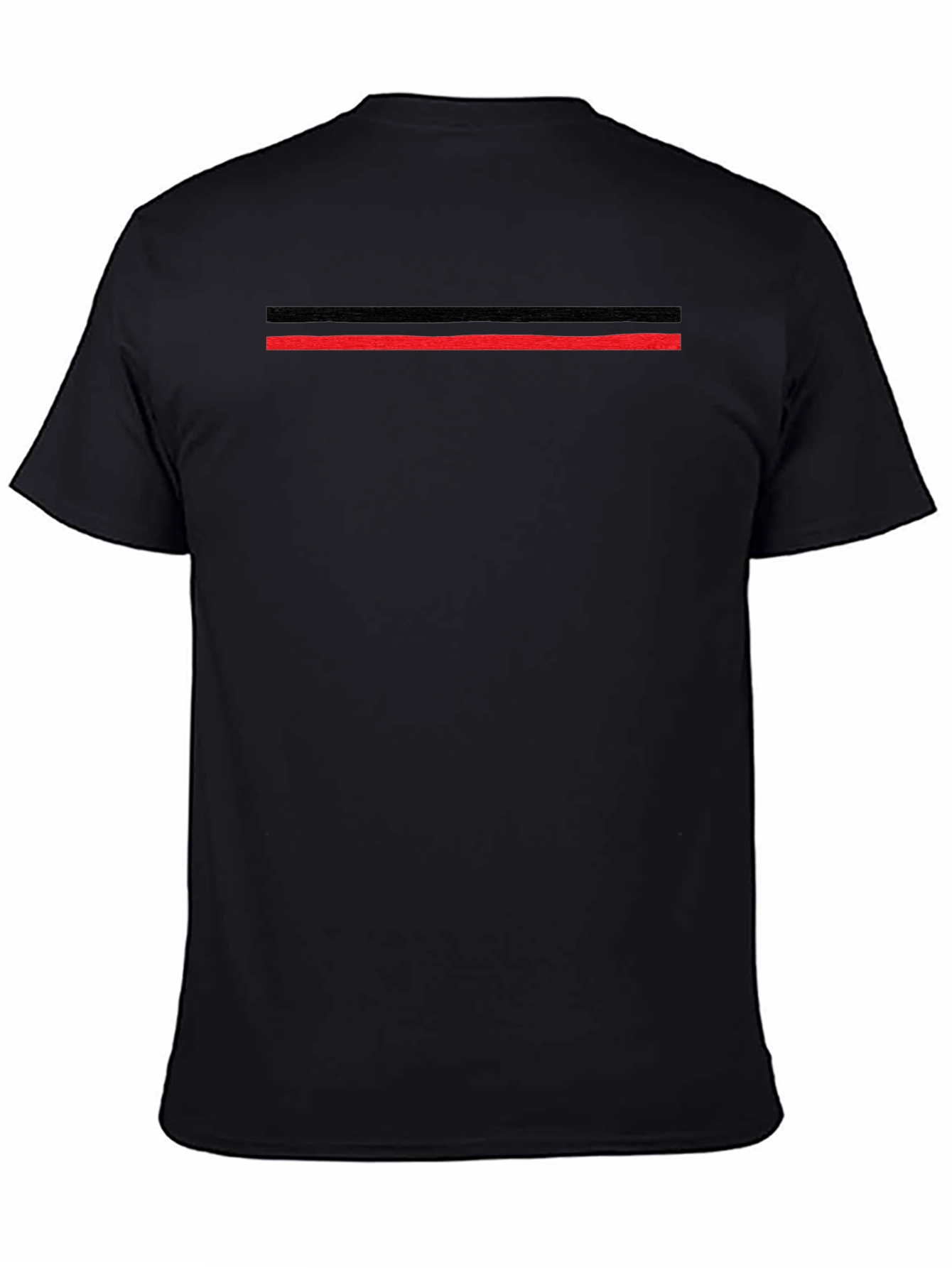 Modern Striped Black T-Shirt
