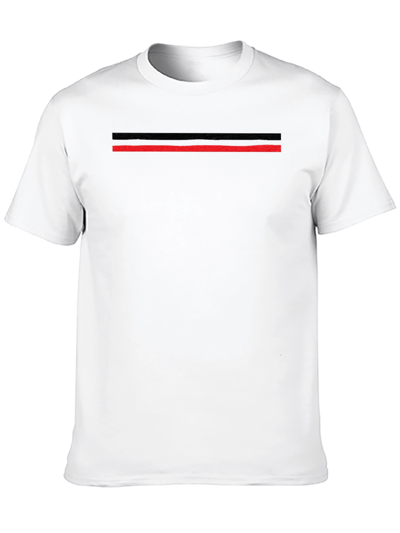 Modern Striped Black T-Shirt