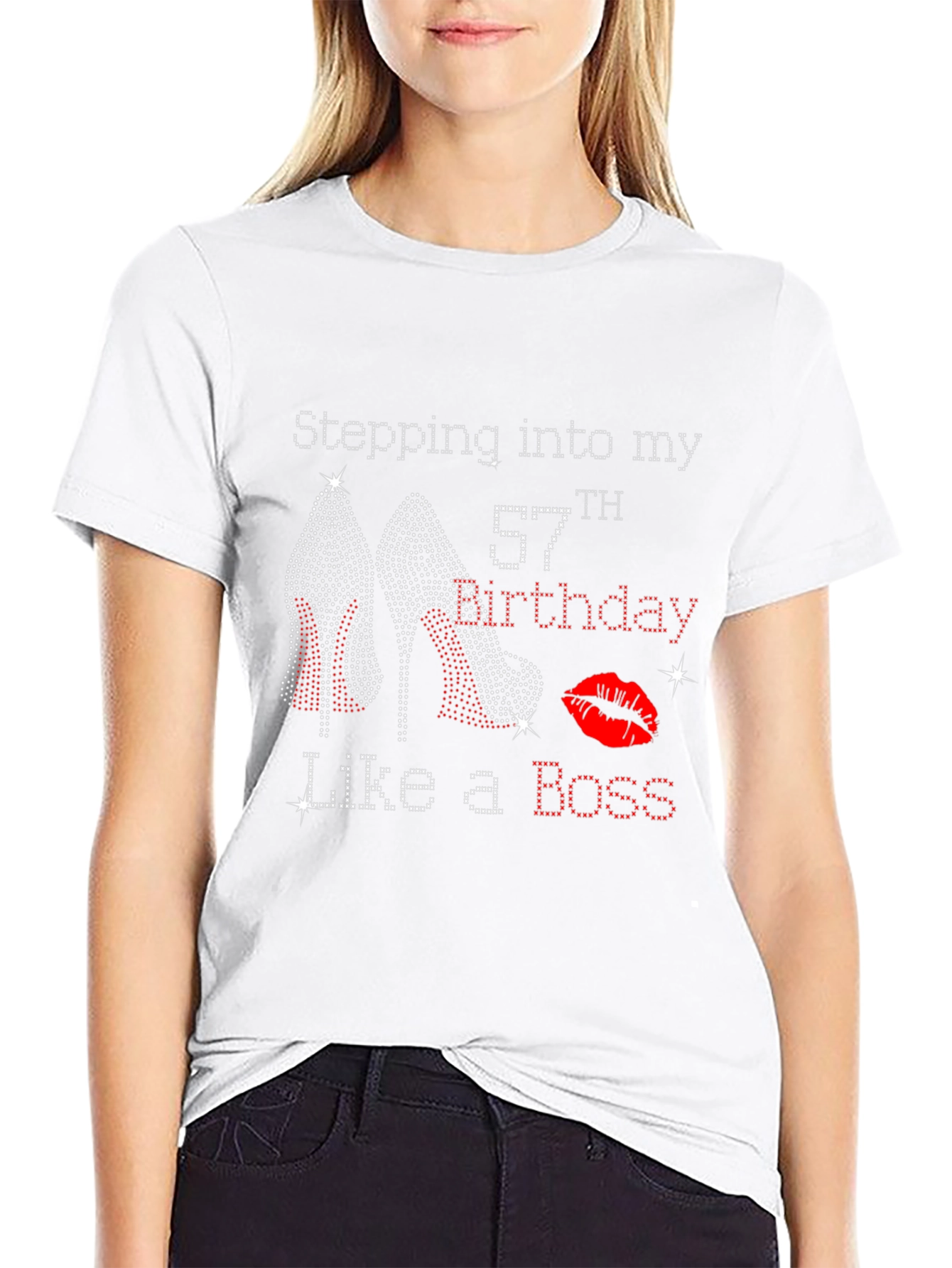 Stepping Into My 57th Birthday Like a Boss T-Shirt