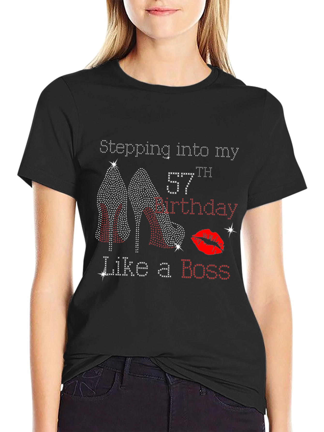 Stepping Into My 57th Birthday Like a Boss T-Shirt