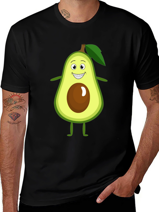 Funny Avocado Cartoon Graphic T-Shirt