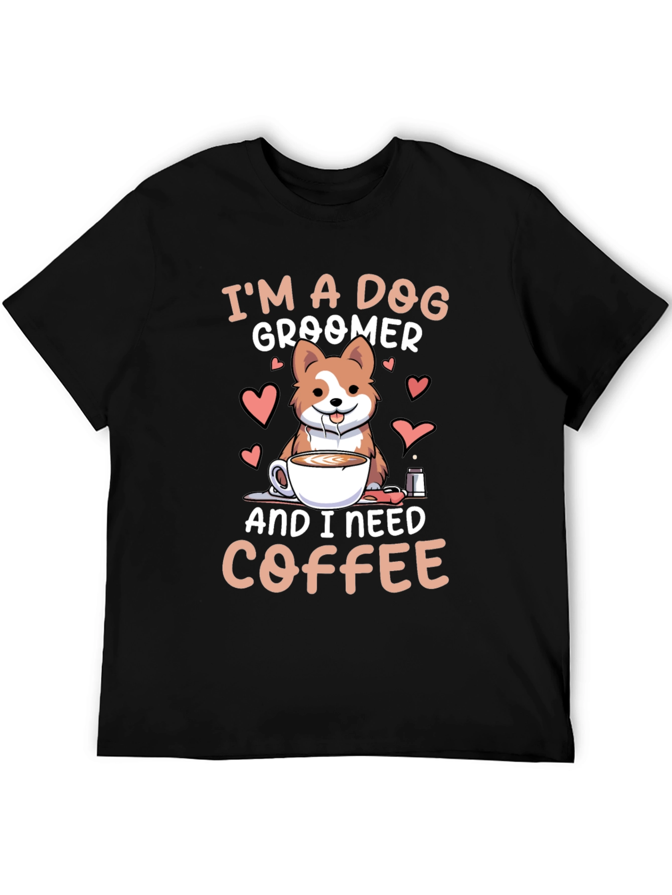 Dog Groomer & Coffee Lover T-Shirt