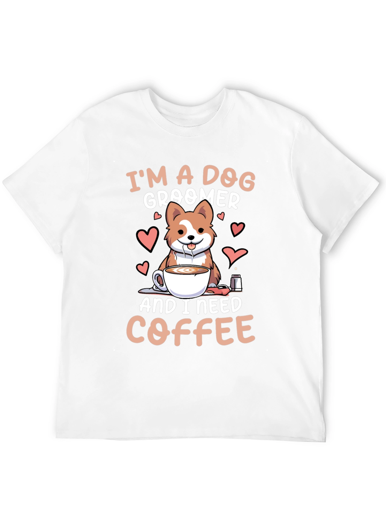 Dog Groomer & Coffee Lover T-Shirt