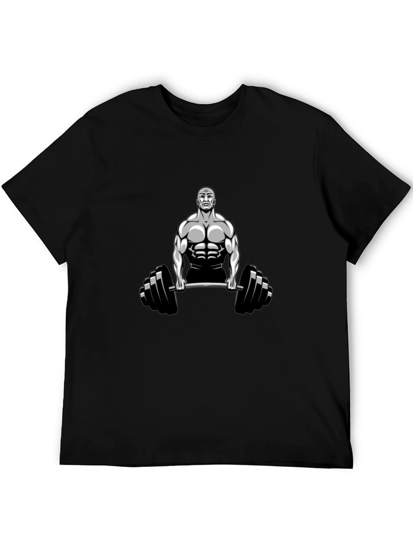 Bodybuilder Graphic Black T-Shirt