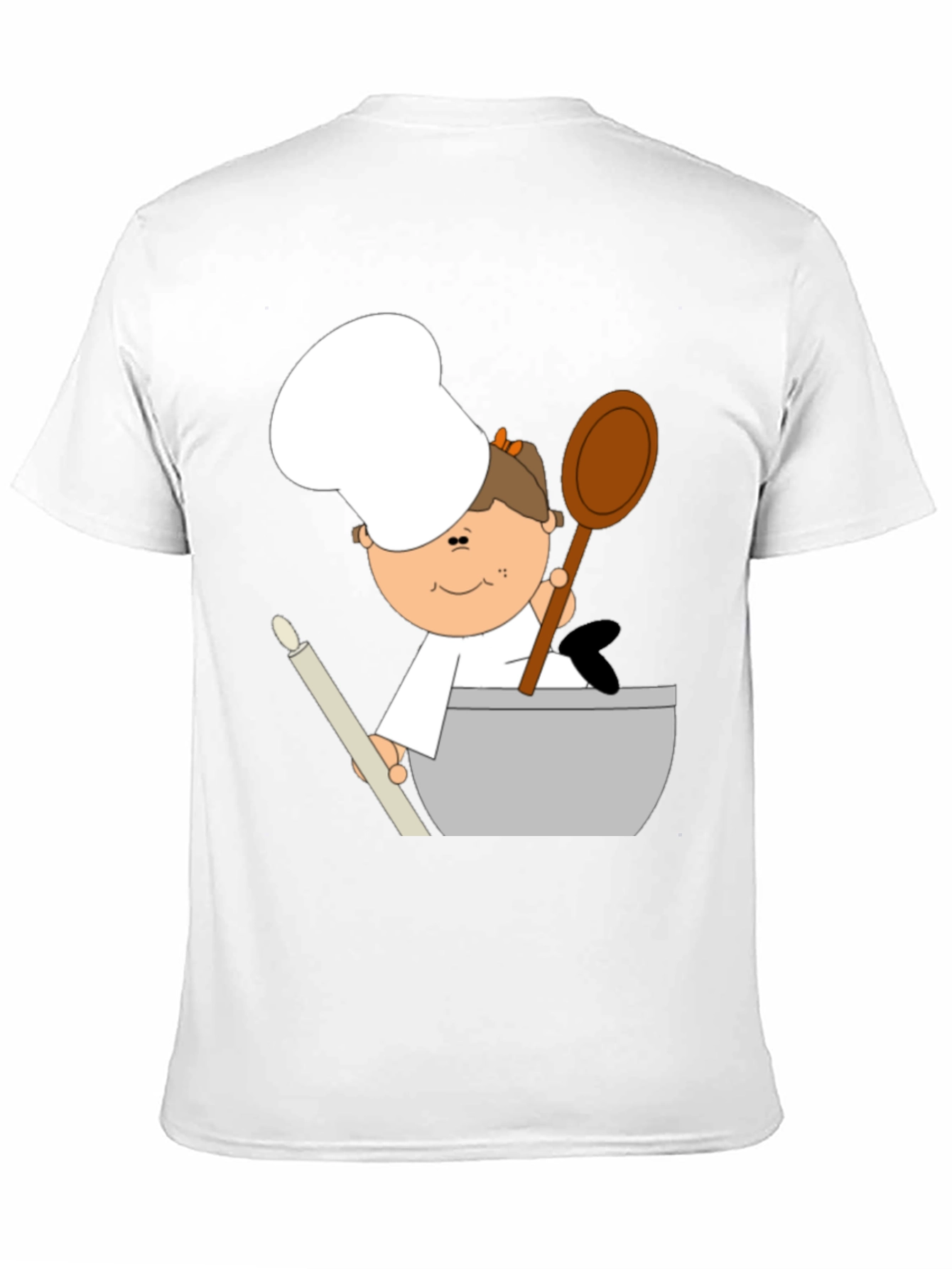 Cartoon Baker Graphic Tee - Unisex Soft Cotton Shirt