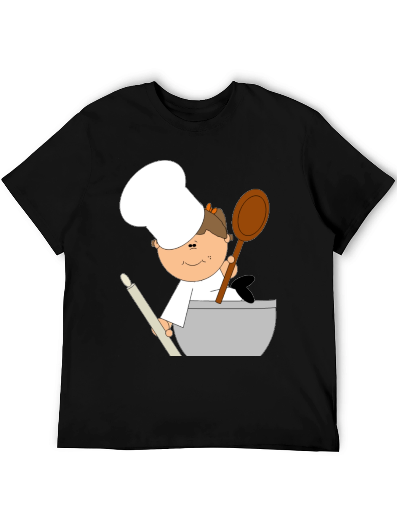 Cartoon Baker Graphic Tee - Unisex Soft Cotton Shirt