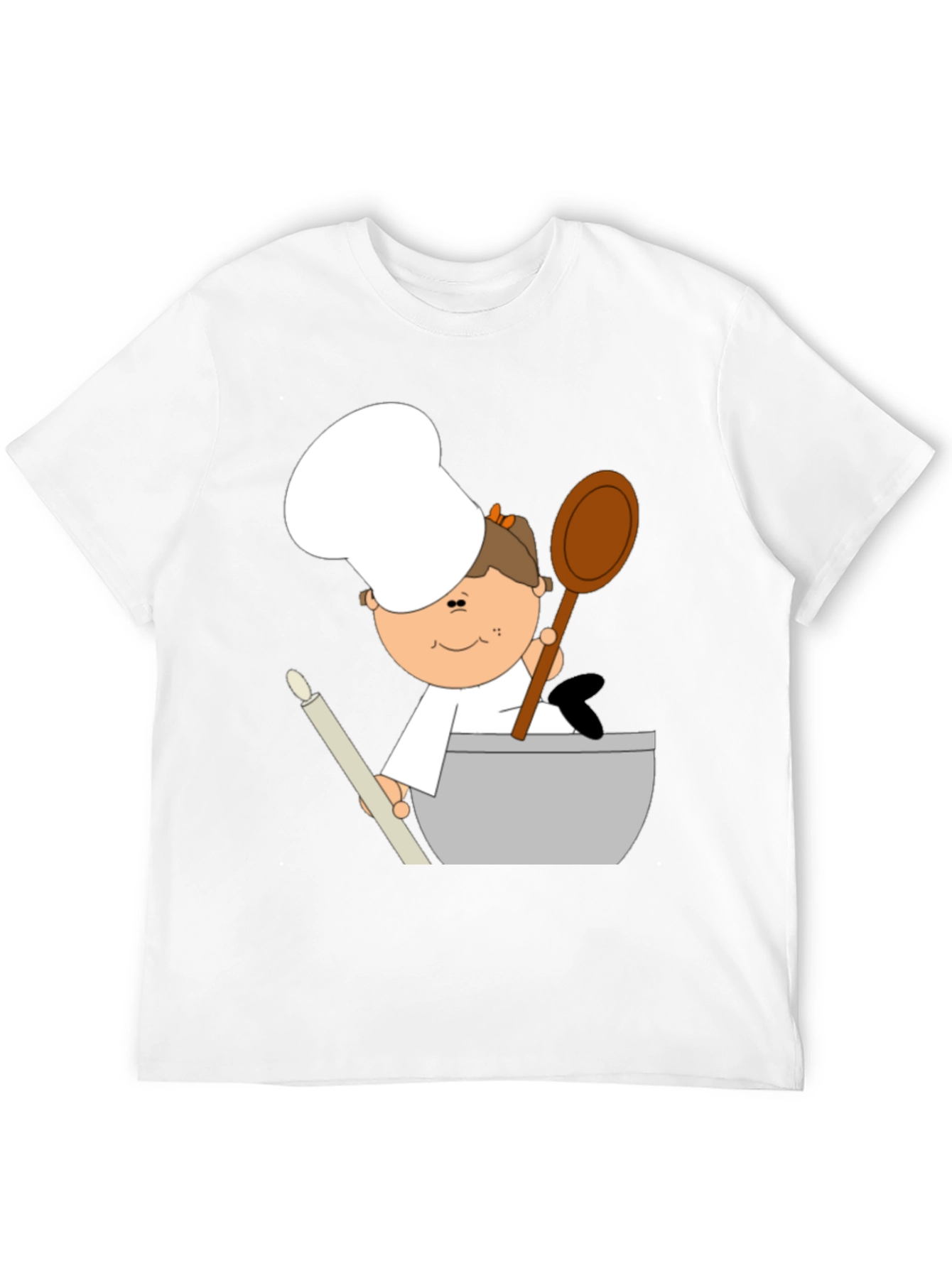 Cartoon Baker Graphic Tee - Unisex Soft Cotton Shirt