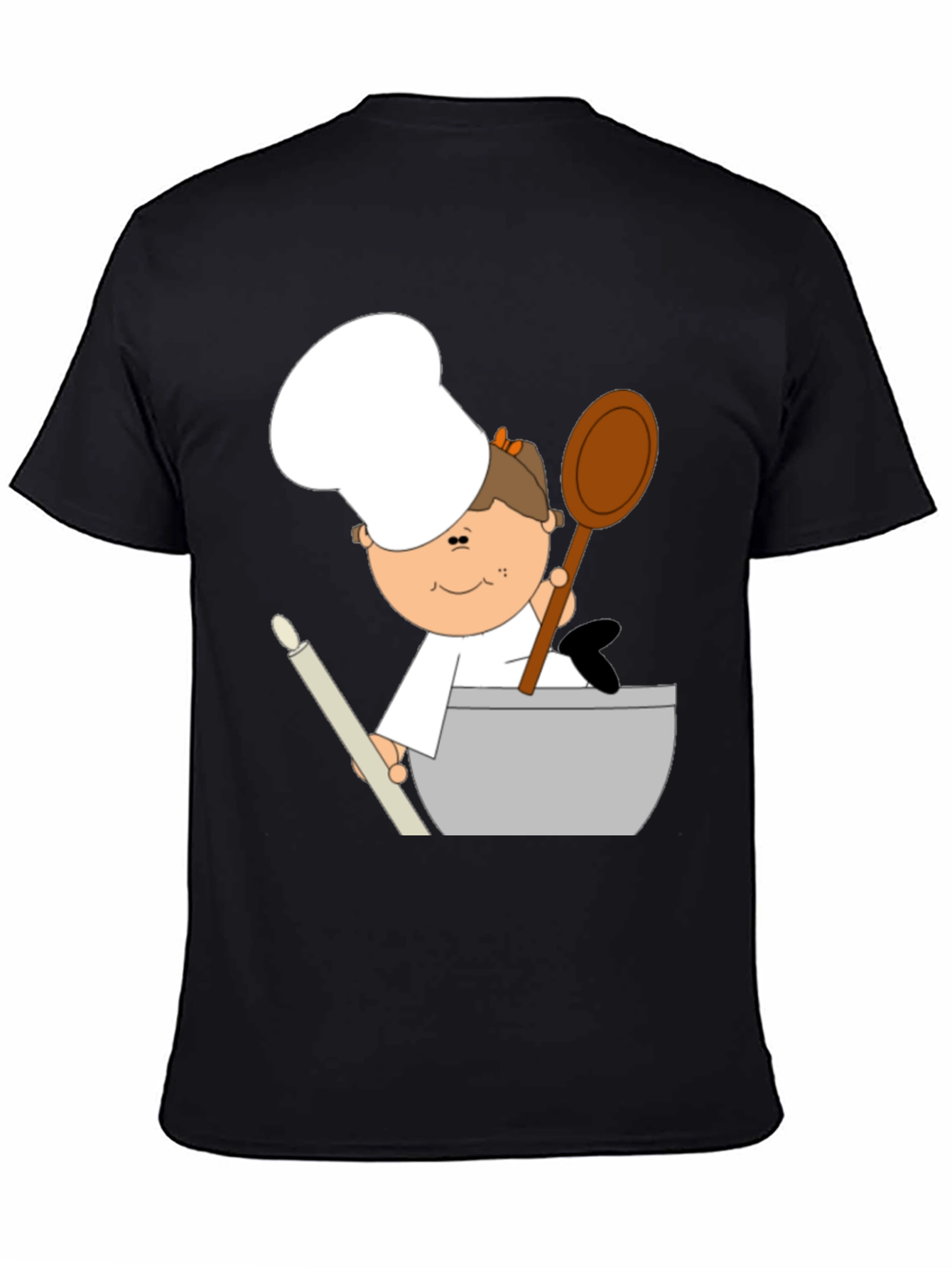Cartoon Baker Graphic Tee - Unisex Soft Cotton Shirt