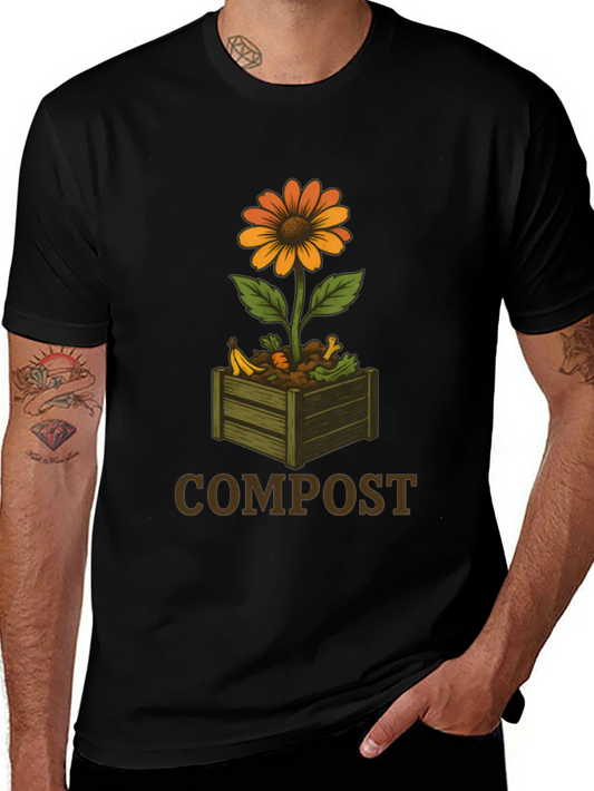 Compost Flower Graphic T-Shirt - Sustainable Fashion