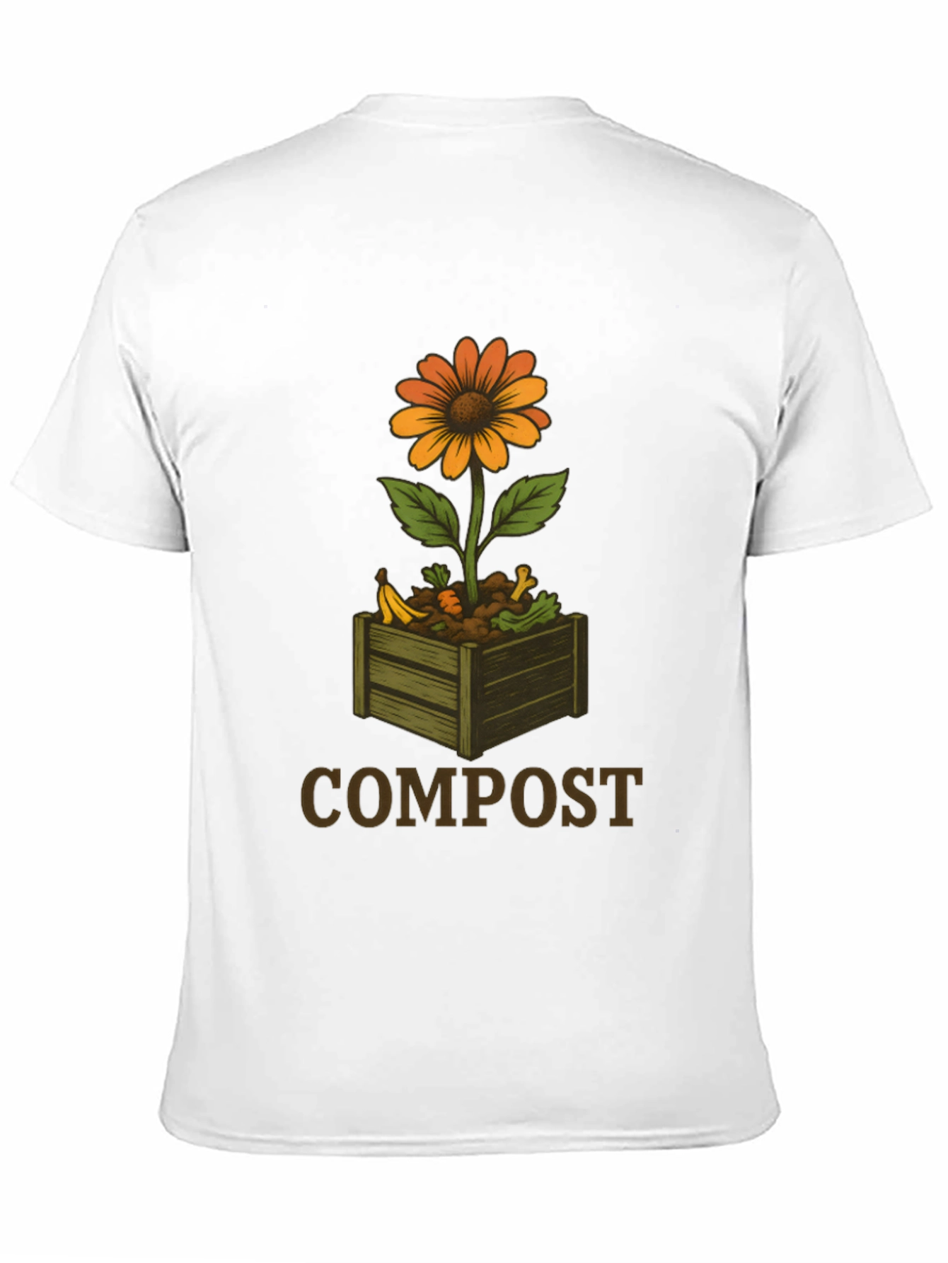Compost Flower Graphic T-Shirt - Sustainable Fashion
