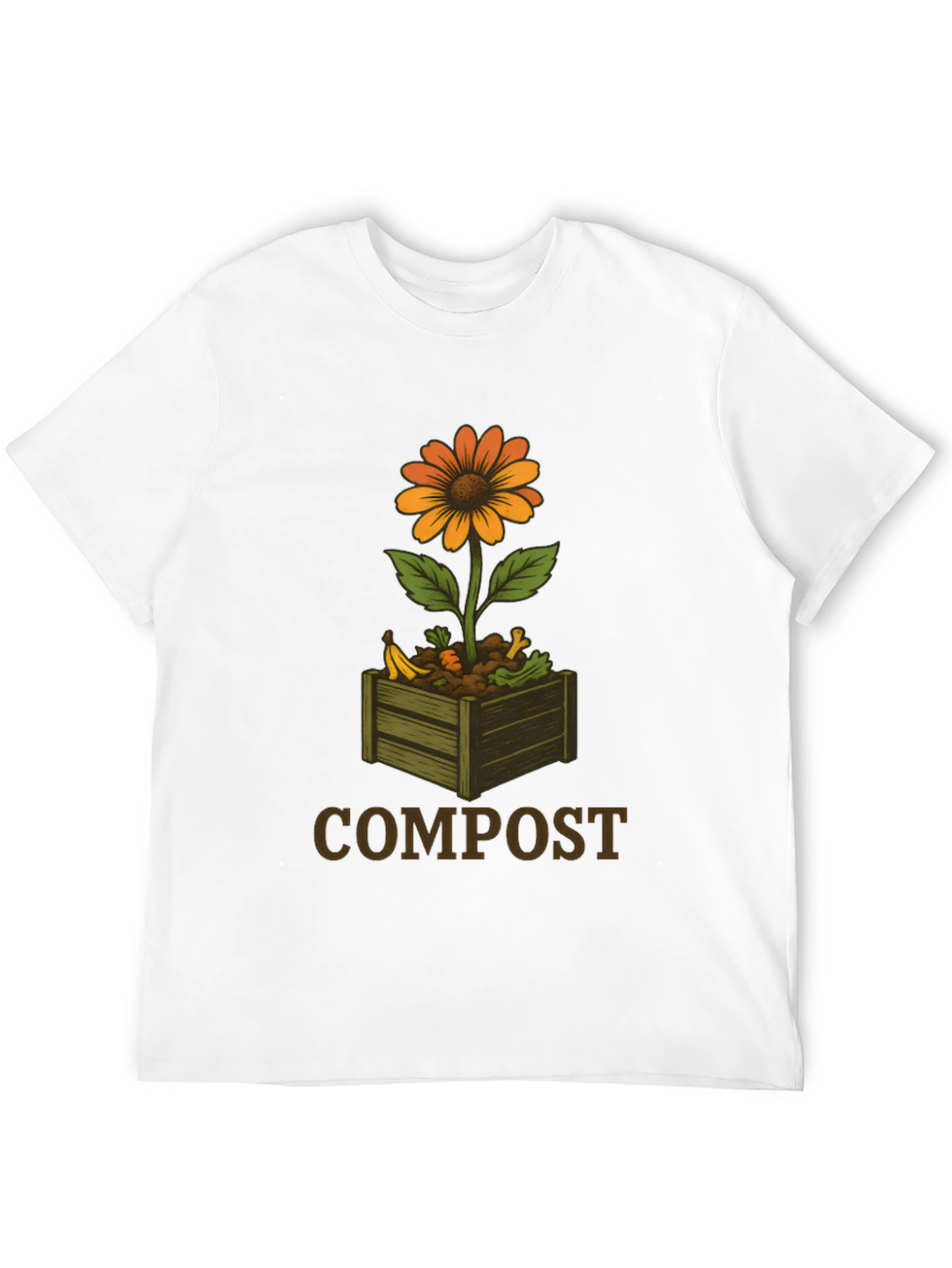 Compost Flower Graphic T-Shirt - Sustainable Fashion
