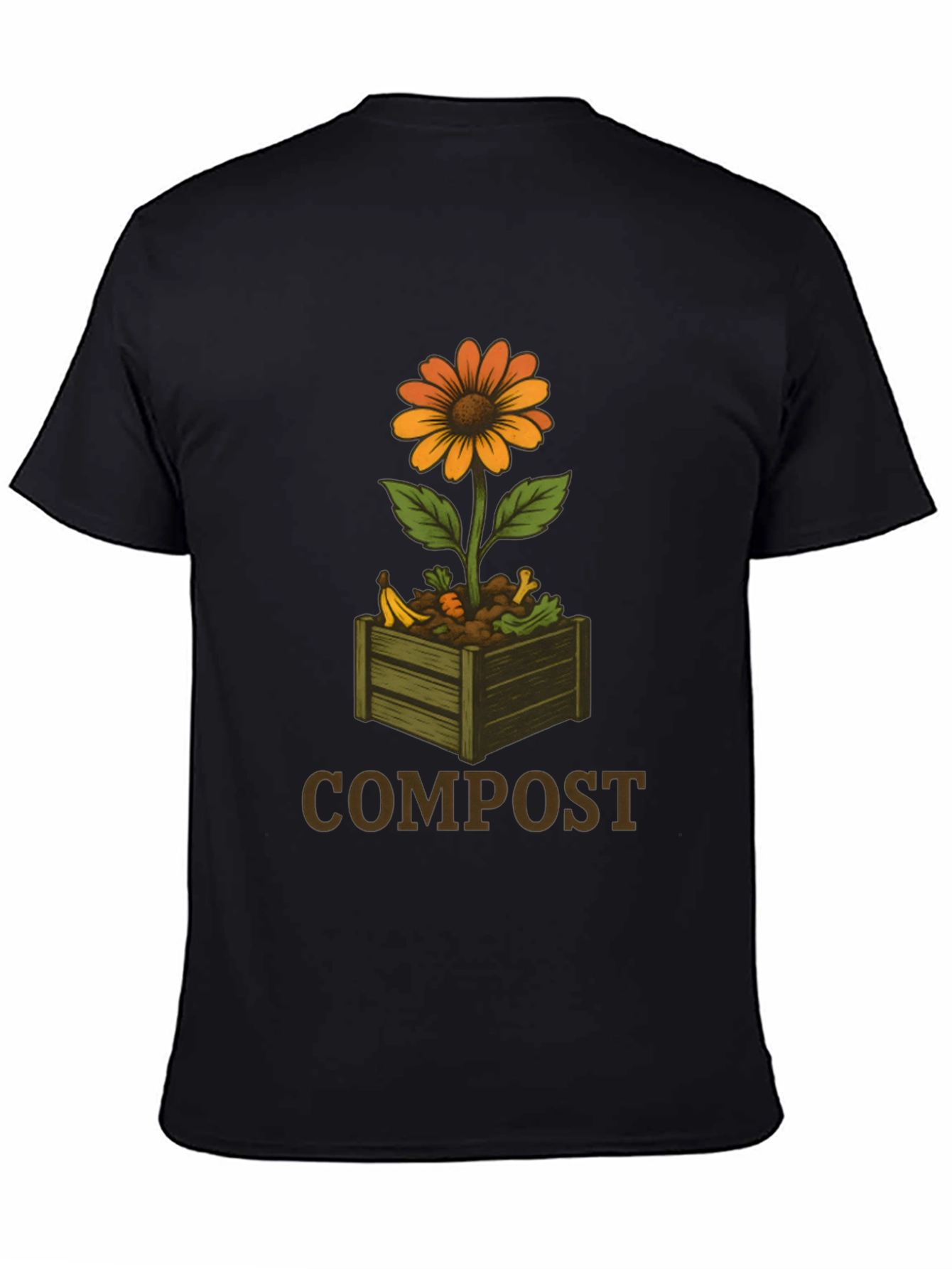 Compost Flower Graphic T-Shirt - Sustainable Fashion