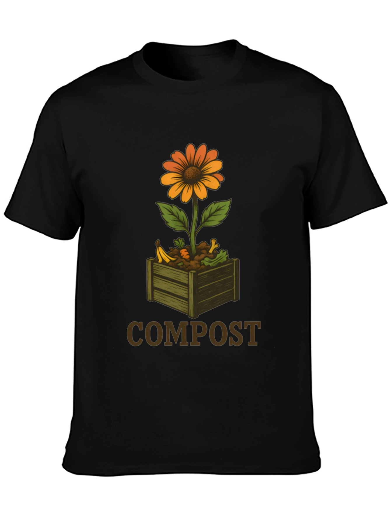 Compost Flower Graphic T-Shirt - Sustainable Fashion