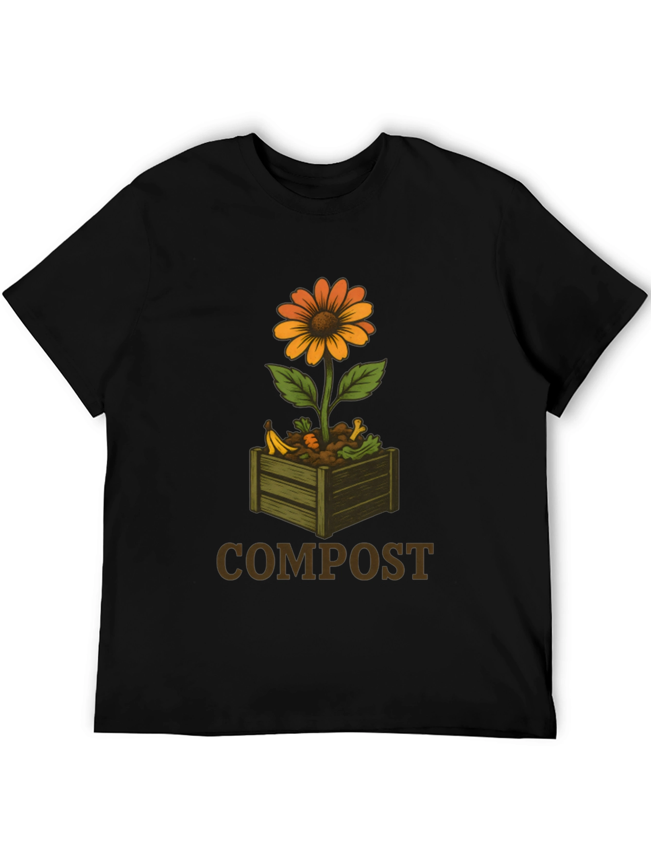 Compost Flower Graphic T-Shirt - Sustainable Fashion