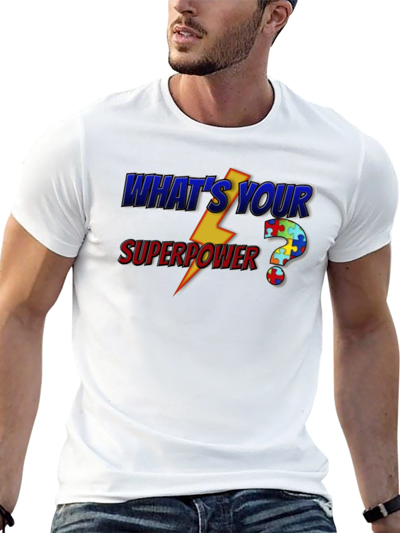 Whats Your Superpower Autism Awareness T-Shirt
