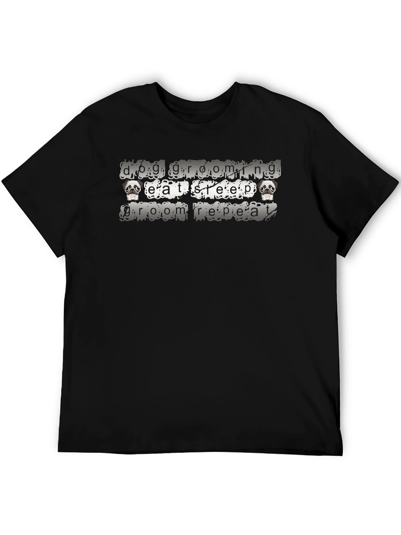 Dog Grooming Eat Sleep Groom Repeat T-Shirt