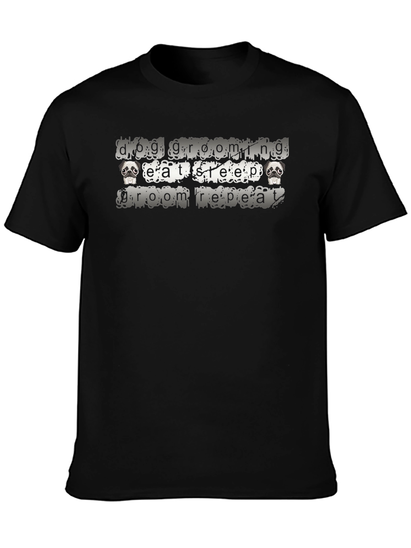 Dog Grooming Eat Sleep Groom Repeat T-Shirt