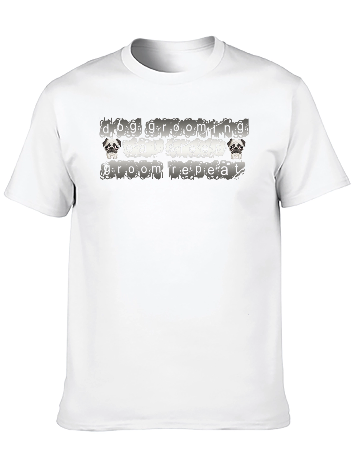 Dog Grooming Eat Sleep Groom Repeat T-Shirt