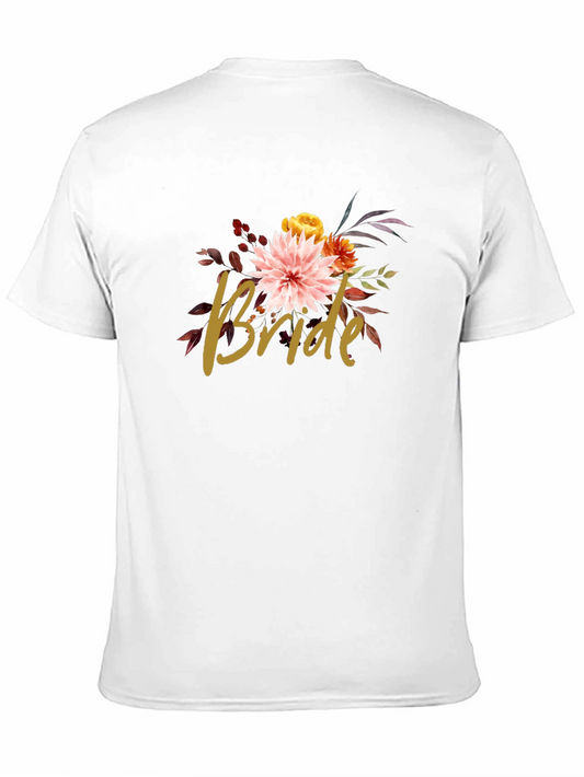 Floral Bride T-Shirt - Bridal Party Tee