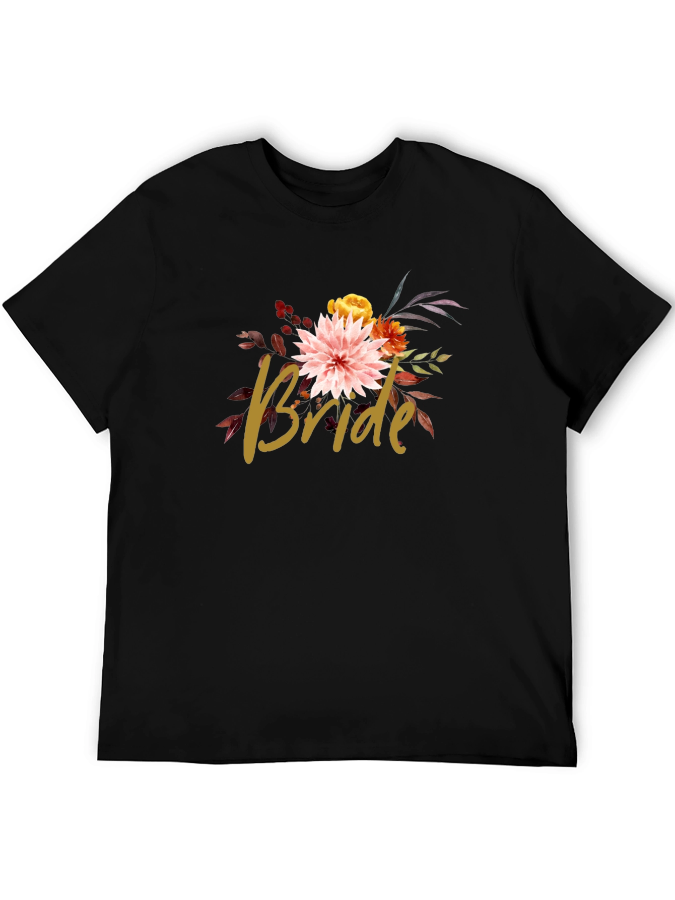 Floral Bride T-Shirt - Bridal Party Tee