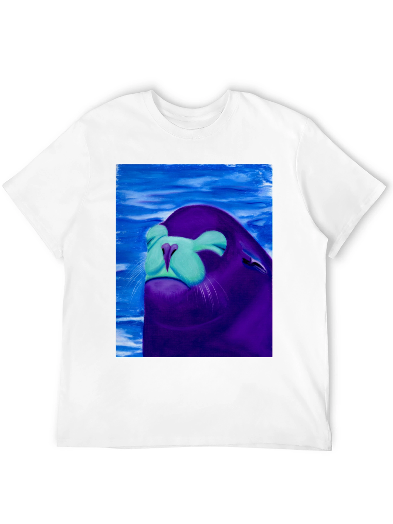 Seal Painting Black T-Shirt
