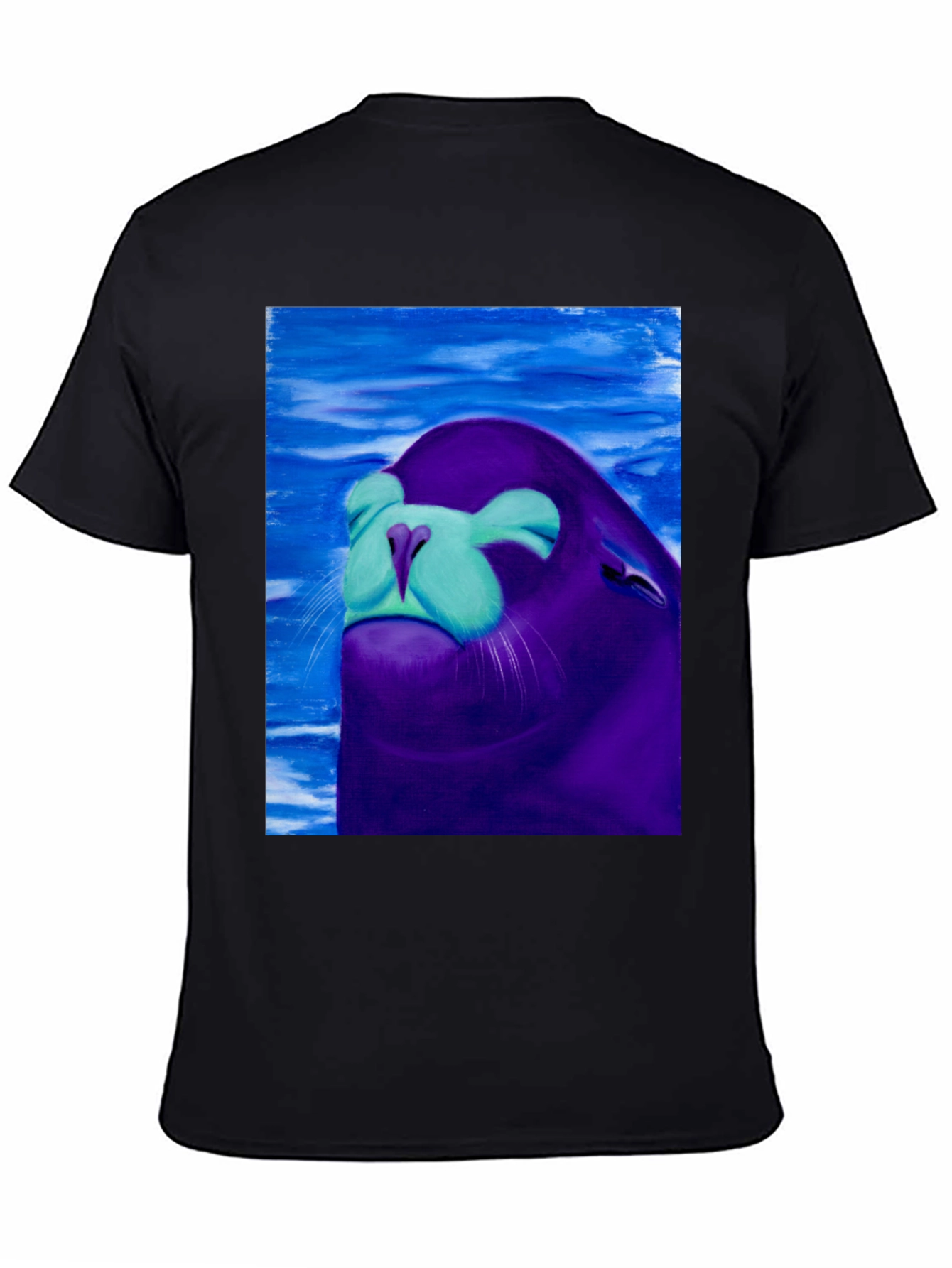 Seal Painting Black T-Shirt