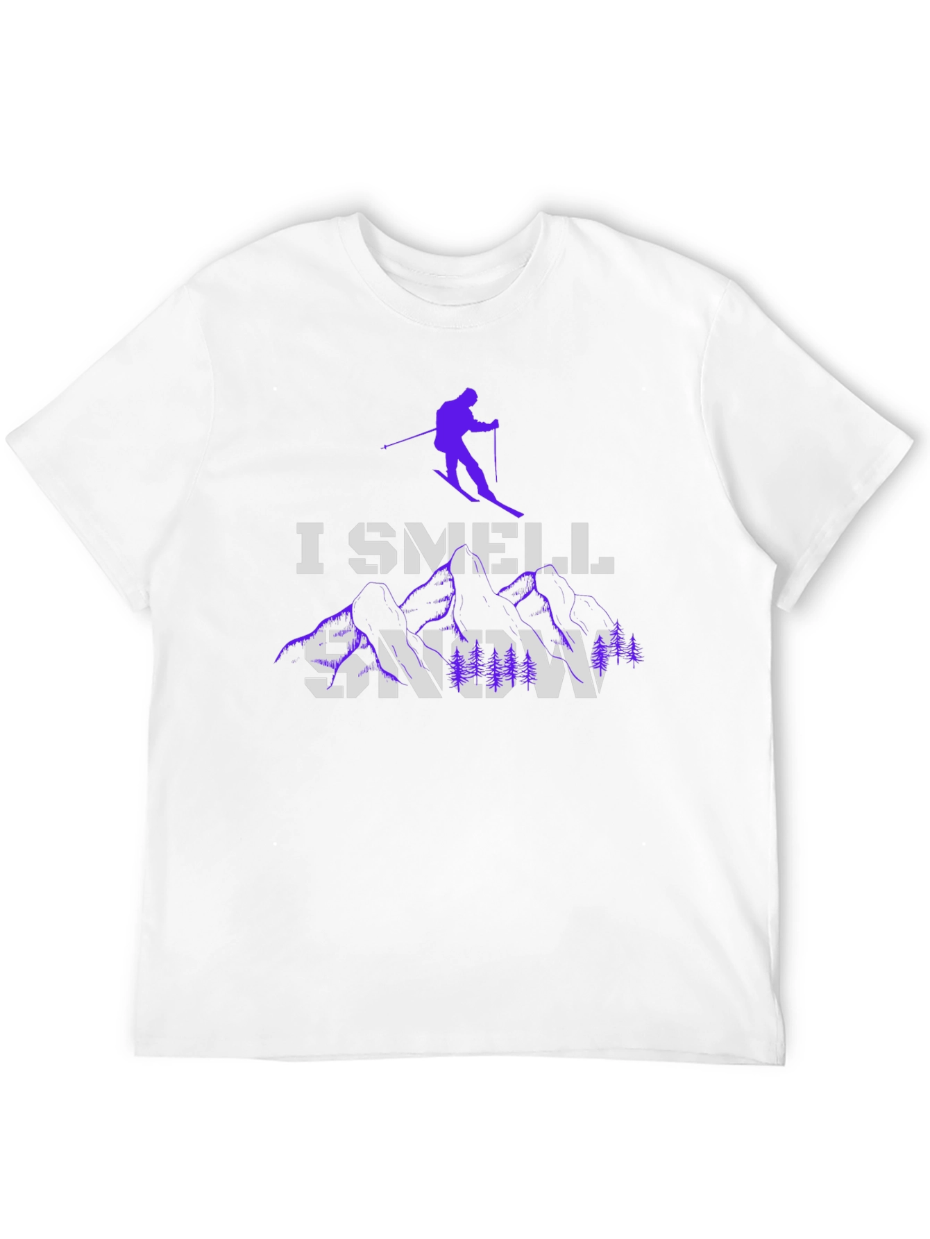 I Smell Snow Ski T-Shirt Winter Holiday Apparel