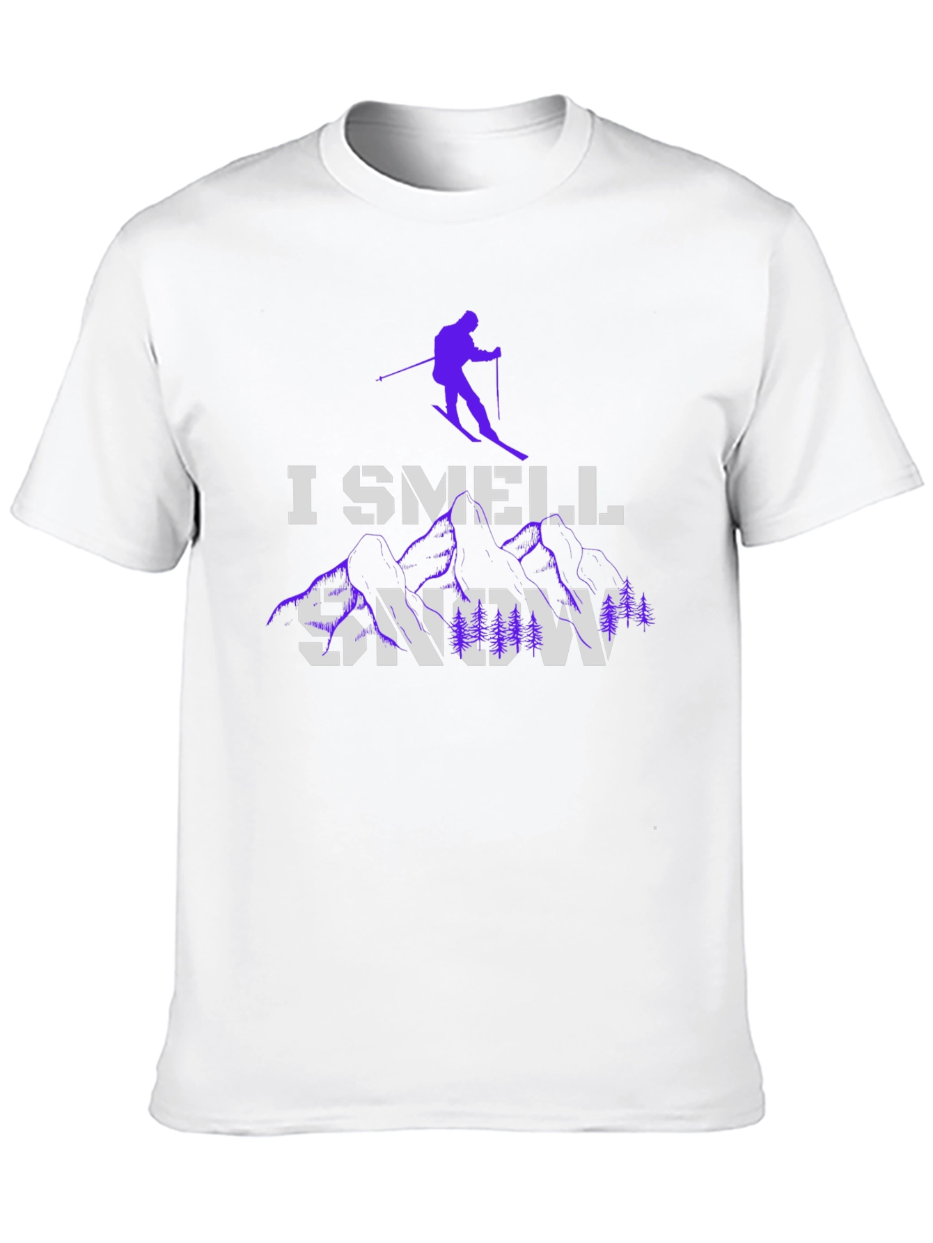 I Smell Snow Ski T-Shirt Winter Holiday Apparel