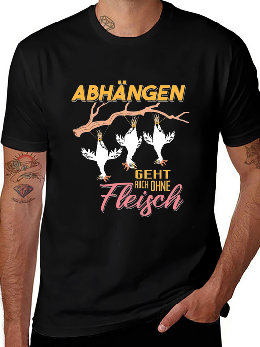Vegan Chicken T-Shirt Abhangen Geht Auch Ohne Fleisch