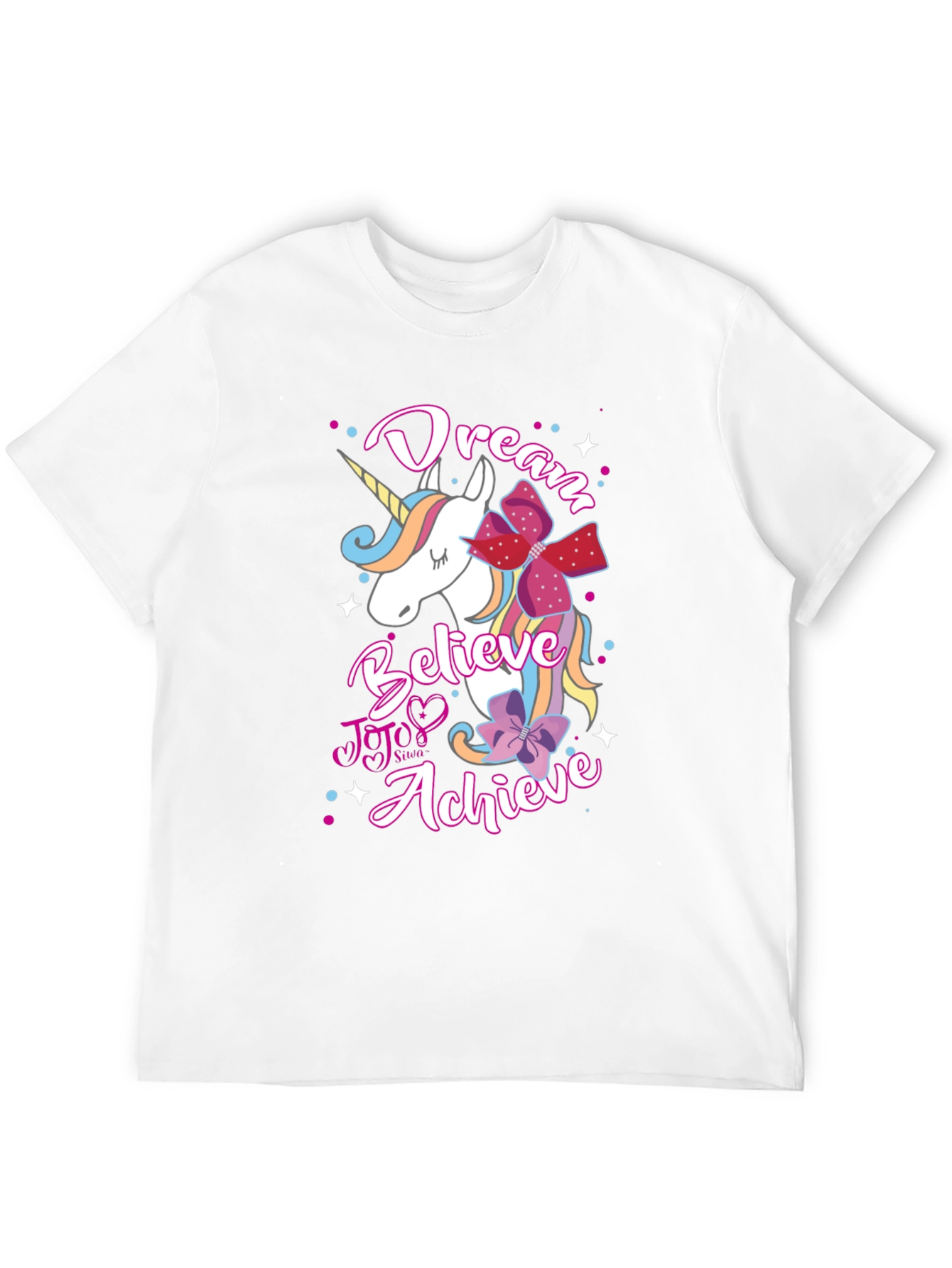 Dream Believe Achieve Unicorn Graphic Tee