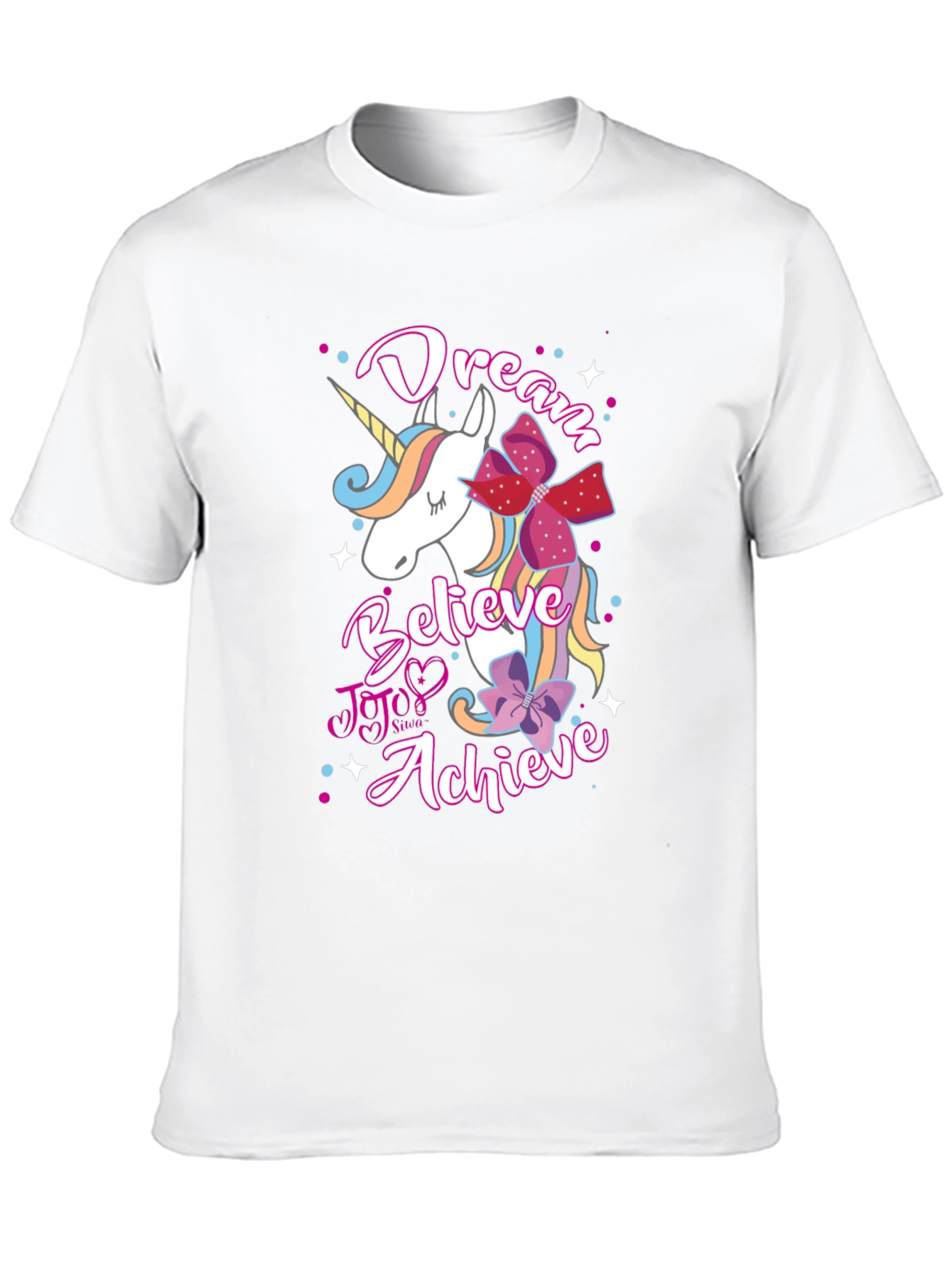 Dream Believe Achieve Unicorn Graphic Tee