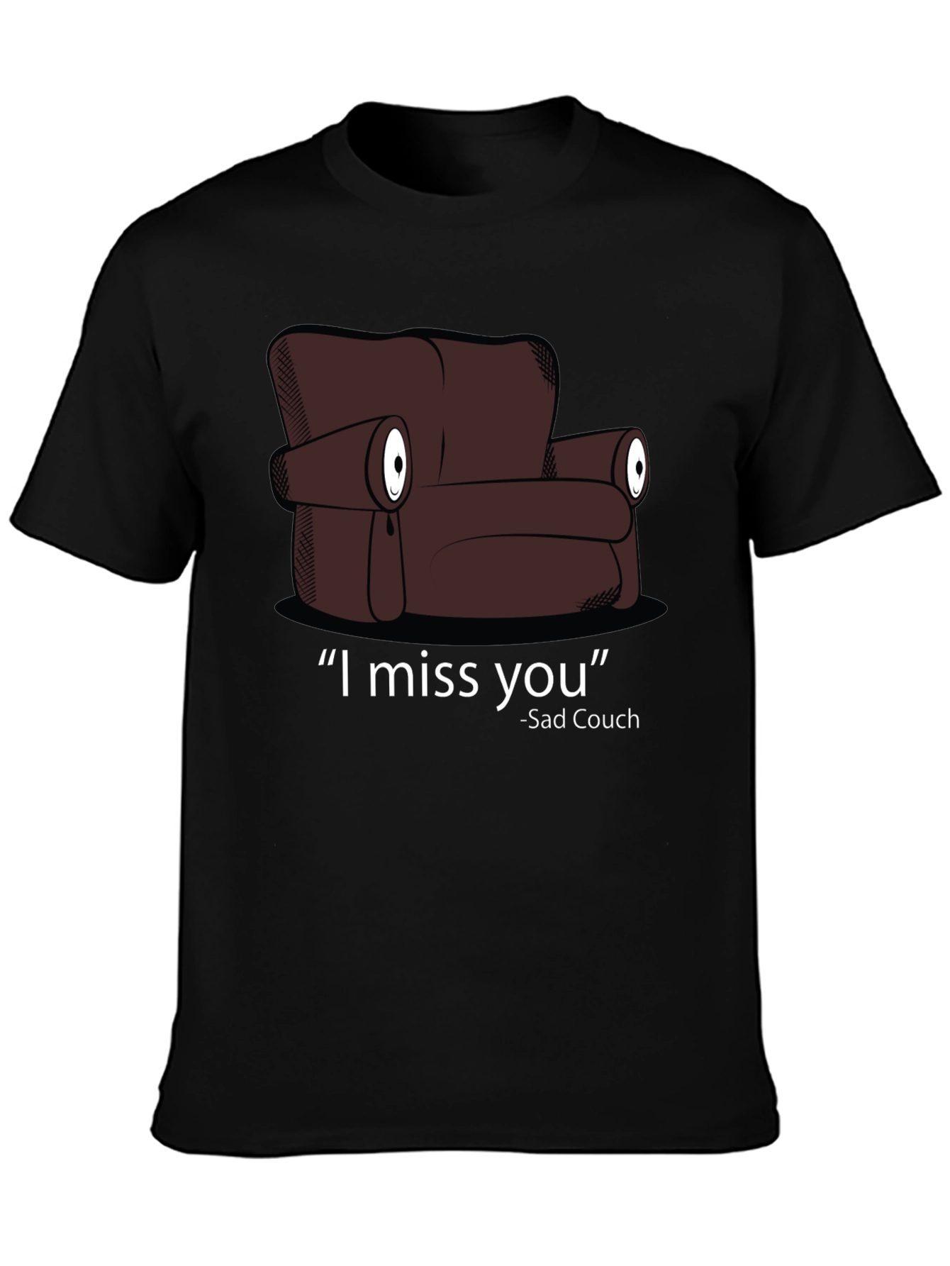 Sad Couch T-Shirt - I Miss You Graphic Tee