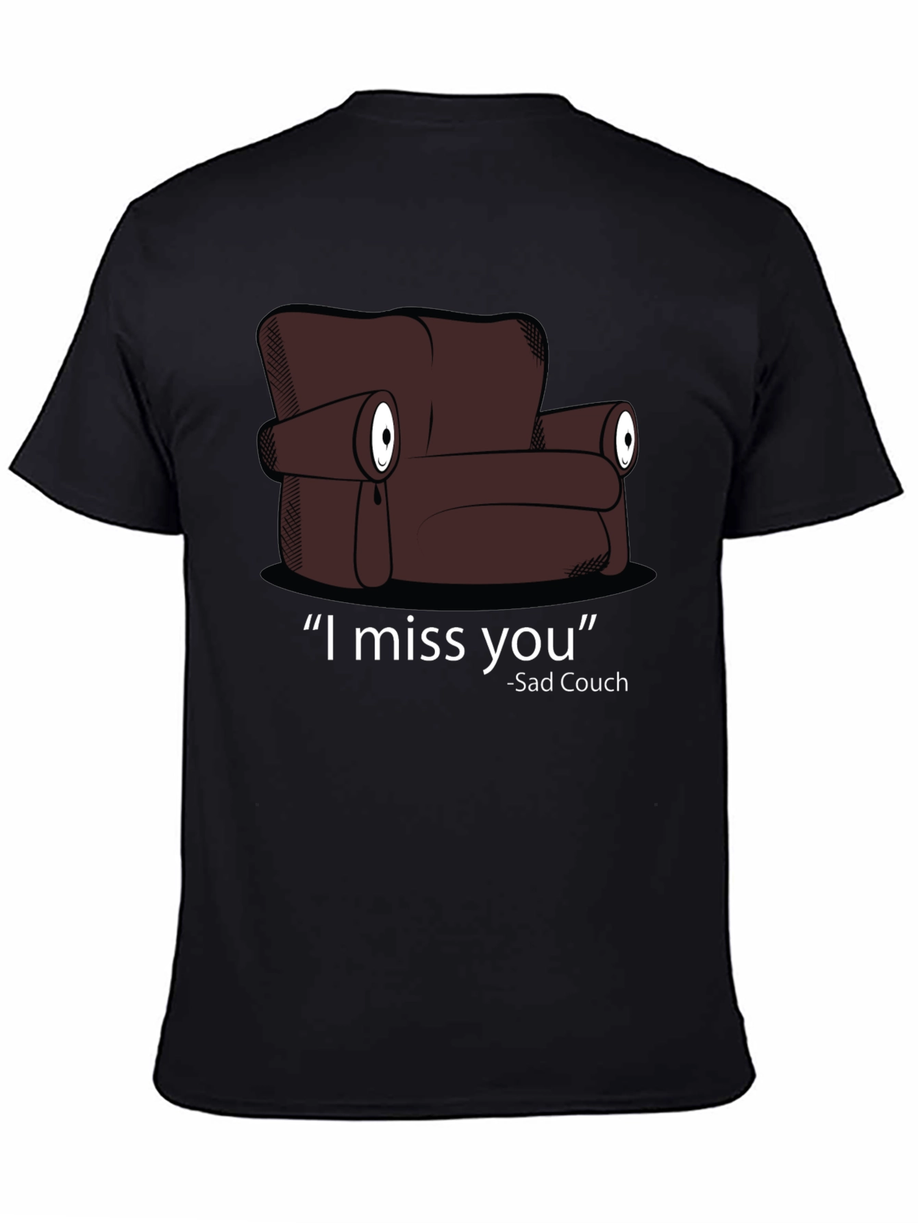 Sad Couch T-Shirt - I Miss You Graphic Tee