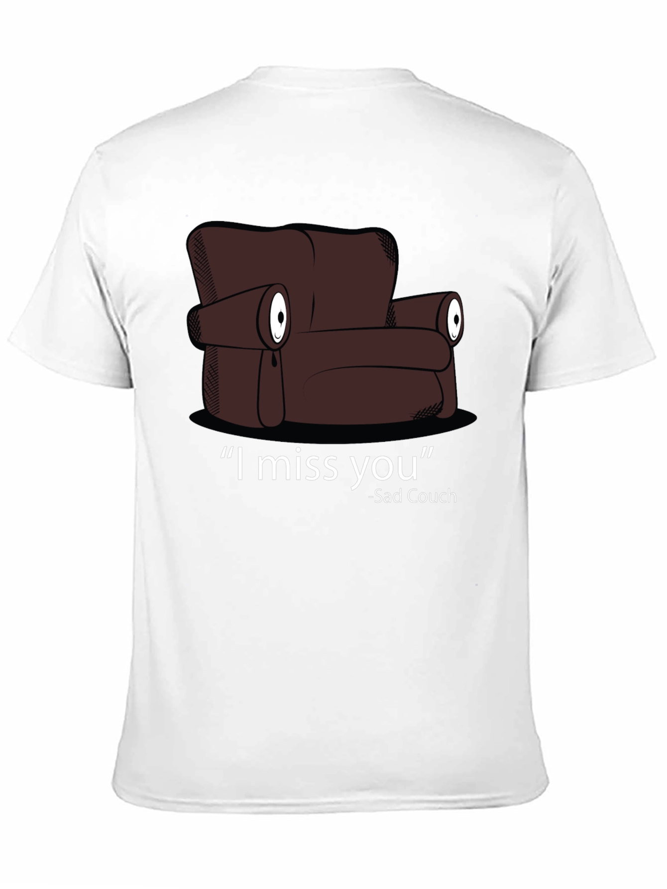 Sad Couch T-Shirt - I Miss You Graphic Tee