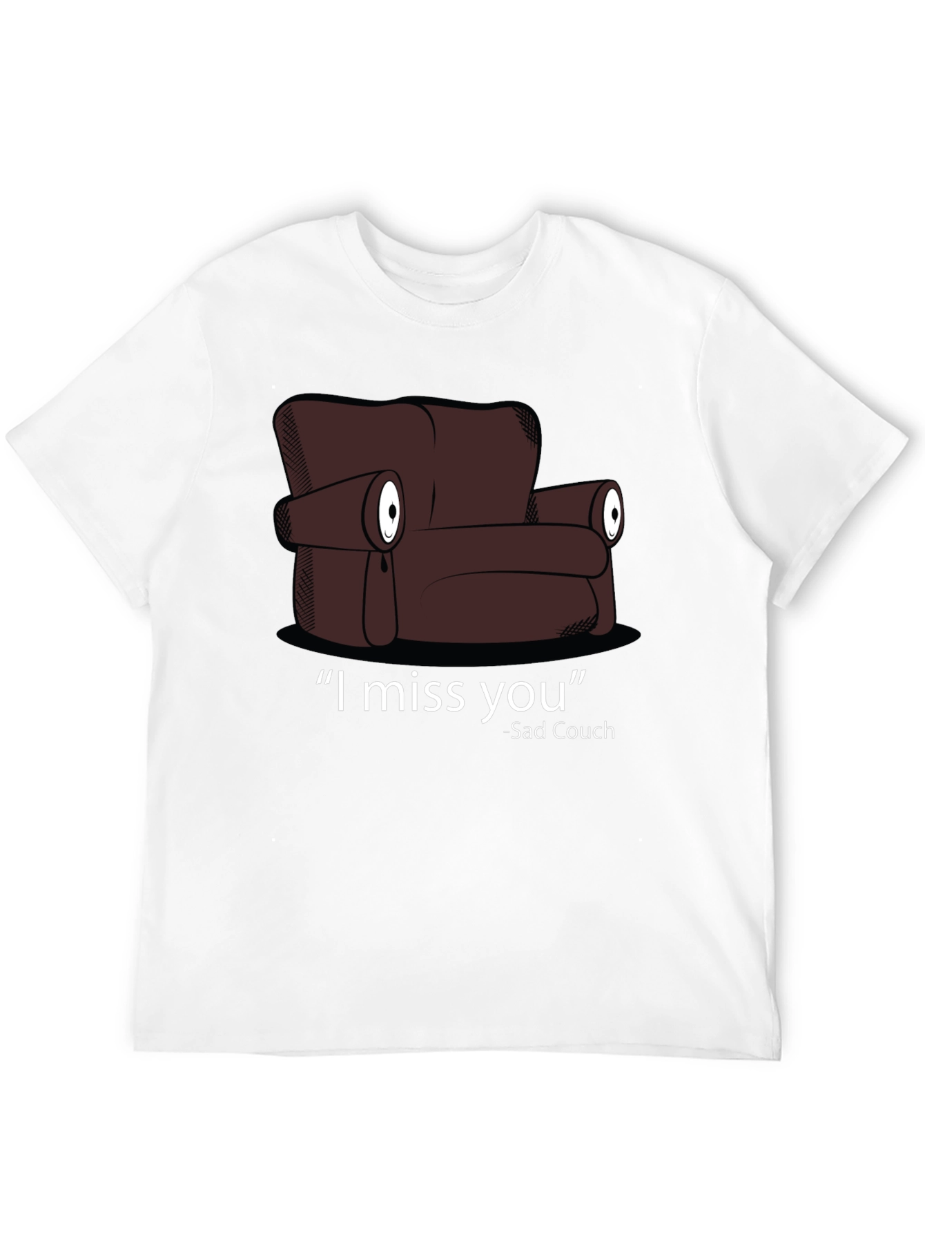 Sad Couch T-Shirt - I Miss You Graphic Tee