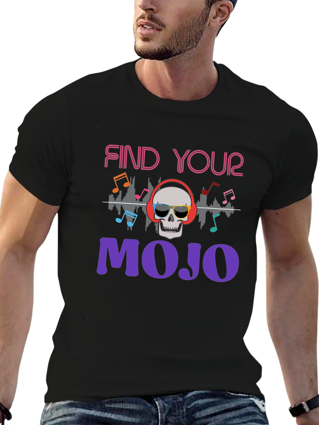 Find Your Mojo T-Shirt - Skull Graphic Tee
