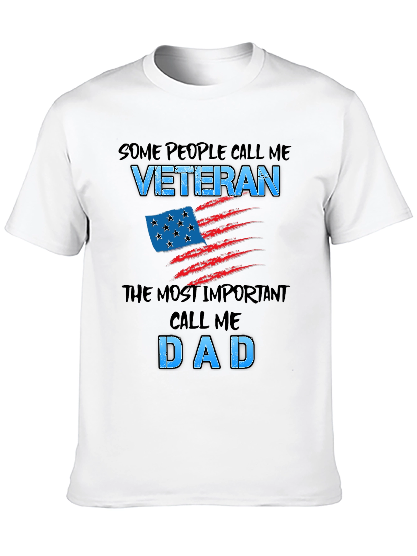 Veteran Dad T-Shirt - Patriotic Gift for Fathers