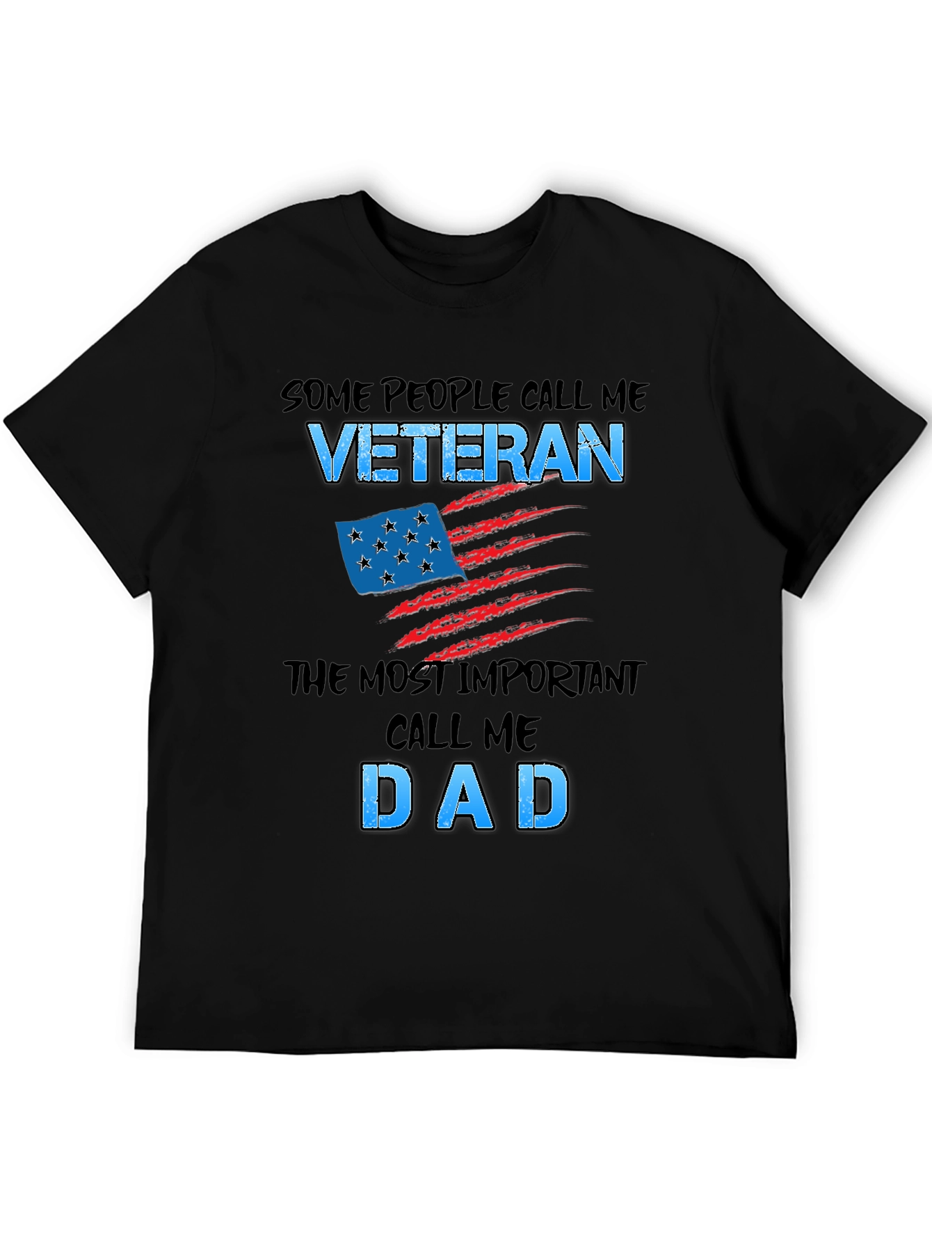Veteran Dad T-Shirt - Patriotic Gift for Fathers