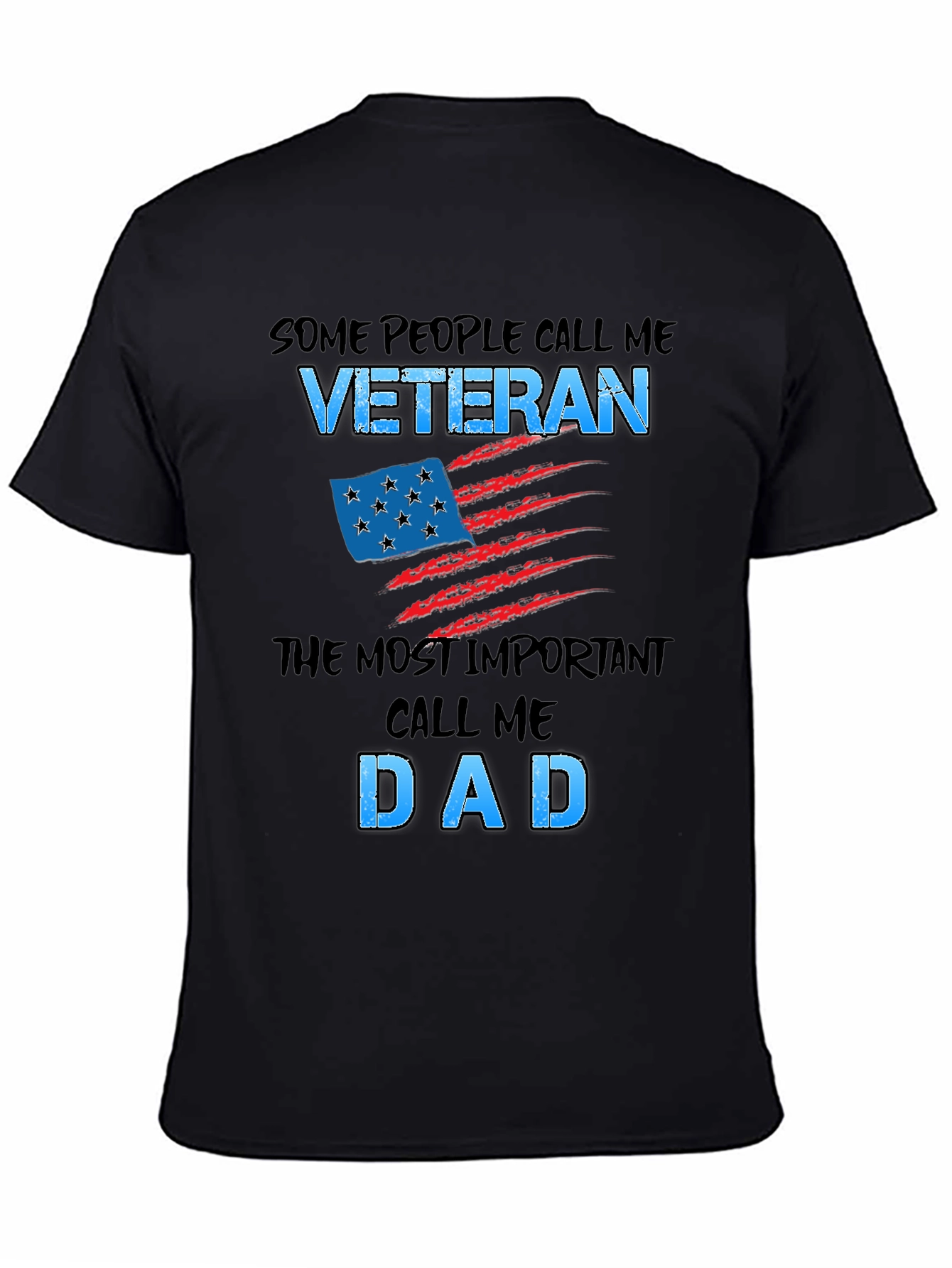 Veteran Dad T-Shirt - Patriotic Gift for Fathers