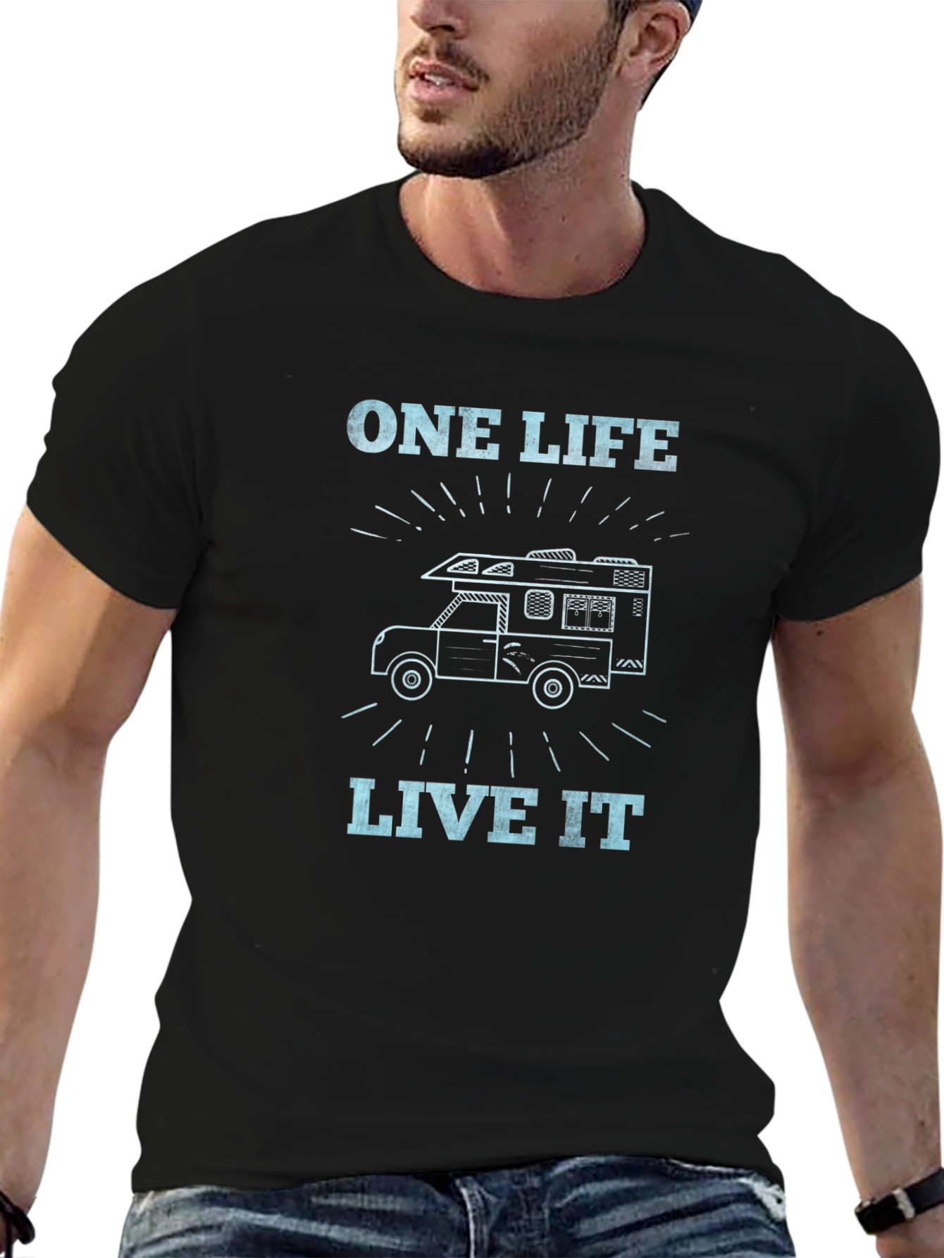 One Life Live It Camper T-Shirt
