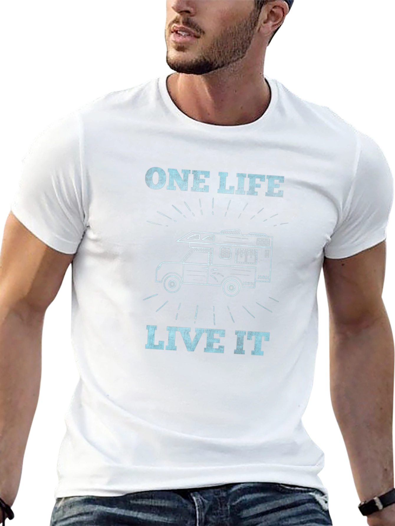 One Life Live It Camper T-Shirt