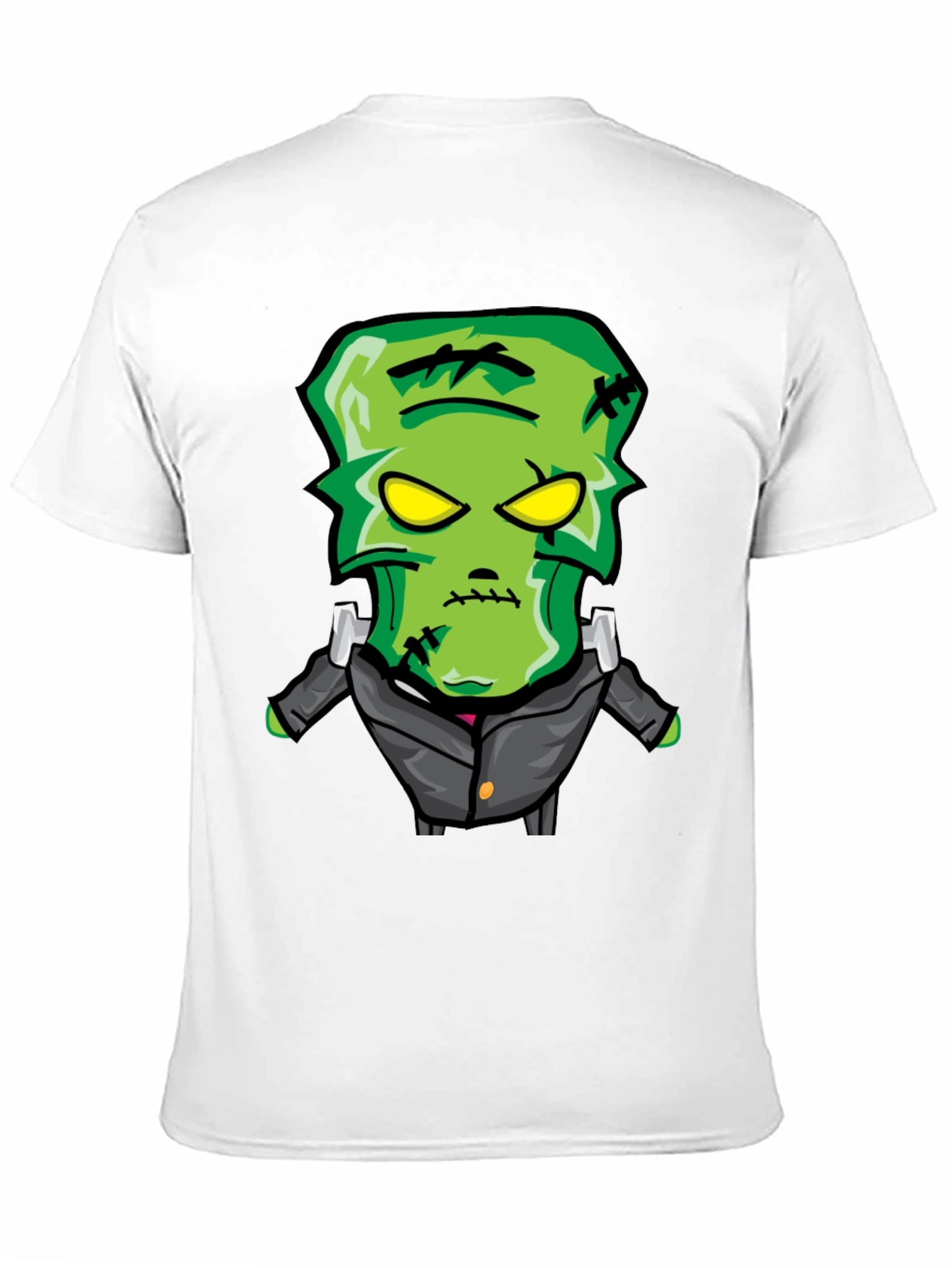 Frankenstein Cartoon Graphic Tee - Black