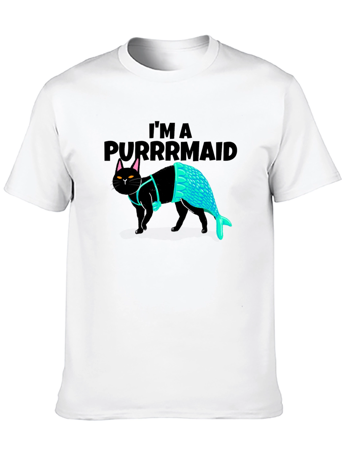 Purrmaid T-Shirt: Cat Mermaid Graphic Tee