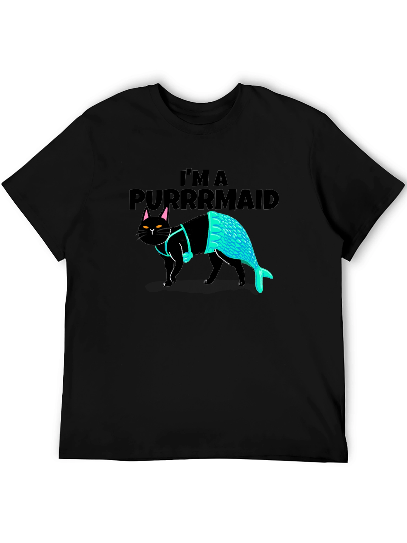 Purrmaid T-Shirt: Cat Mermaid Graphic Tee